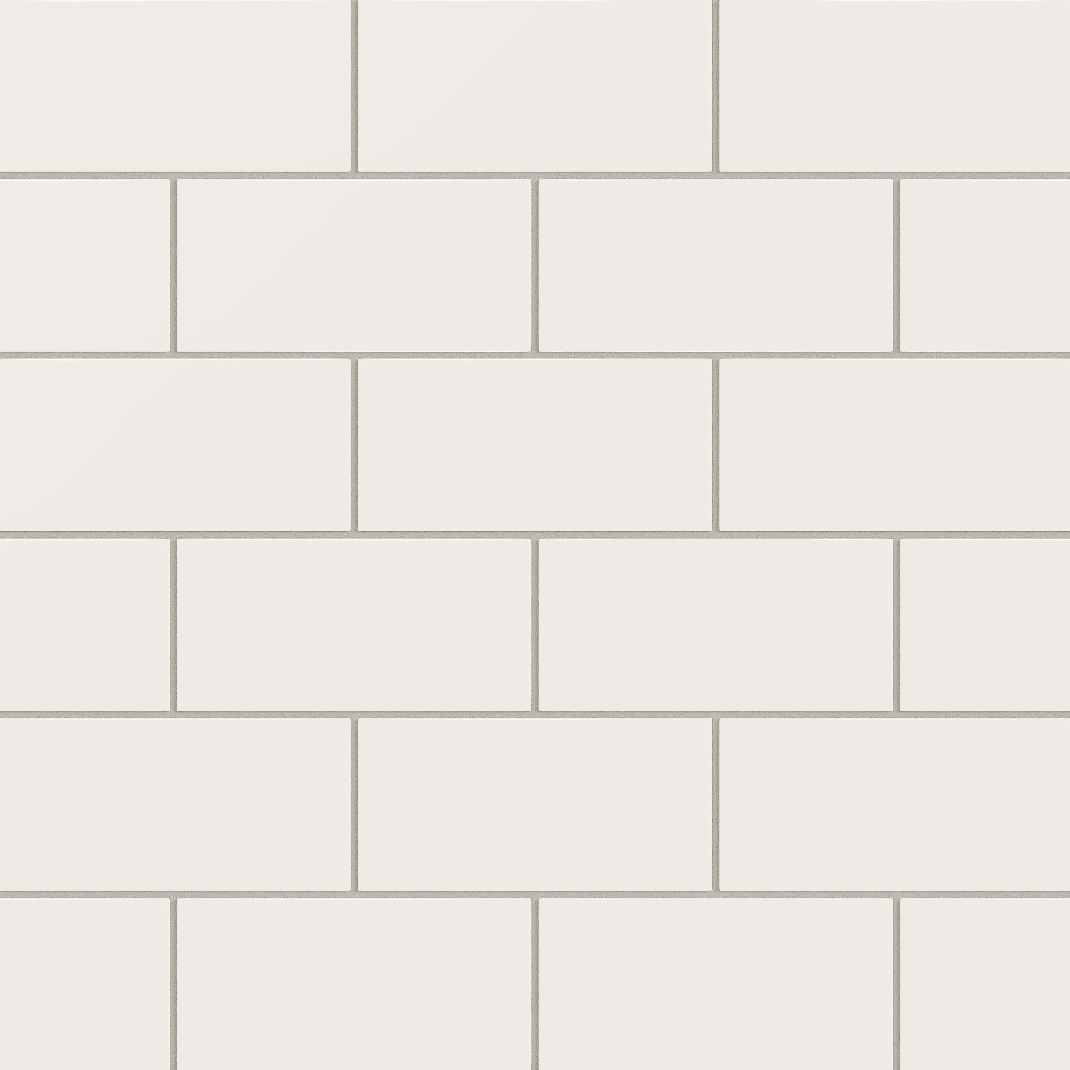 4x8 Natural Press Ceramic Tile in Flake White Gloss
