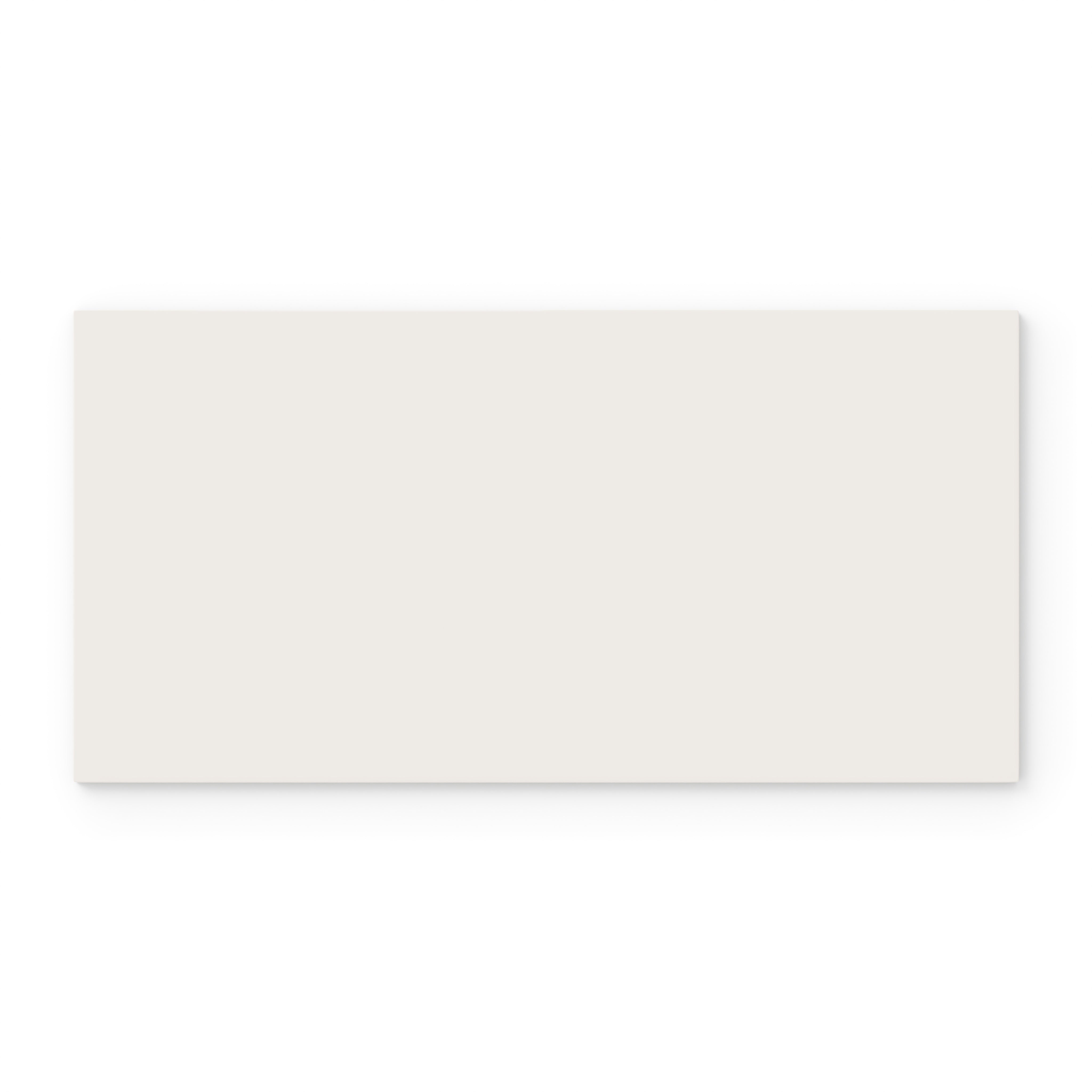 6x12 Natural Press Ceramic Tile in Flake White Gloss