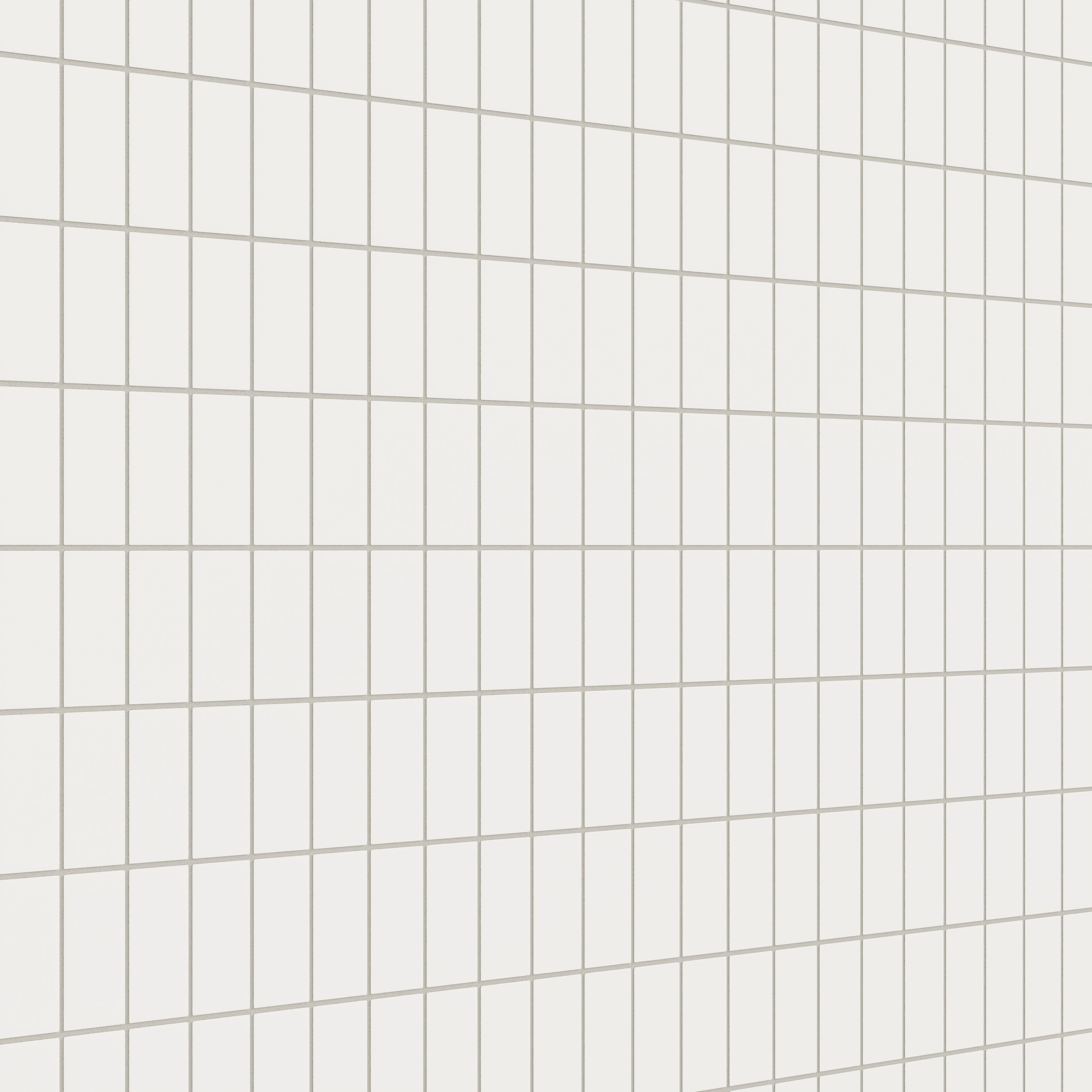 2x4 Straight Set Sheeted Natural Press Ceramic Mosaic Tile in Flake White Matte