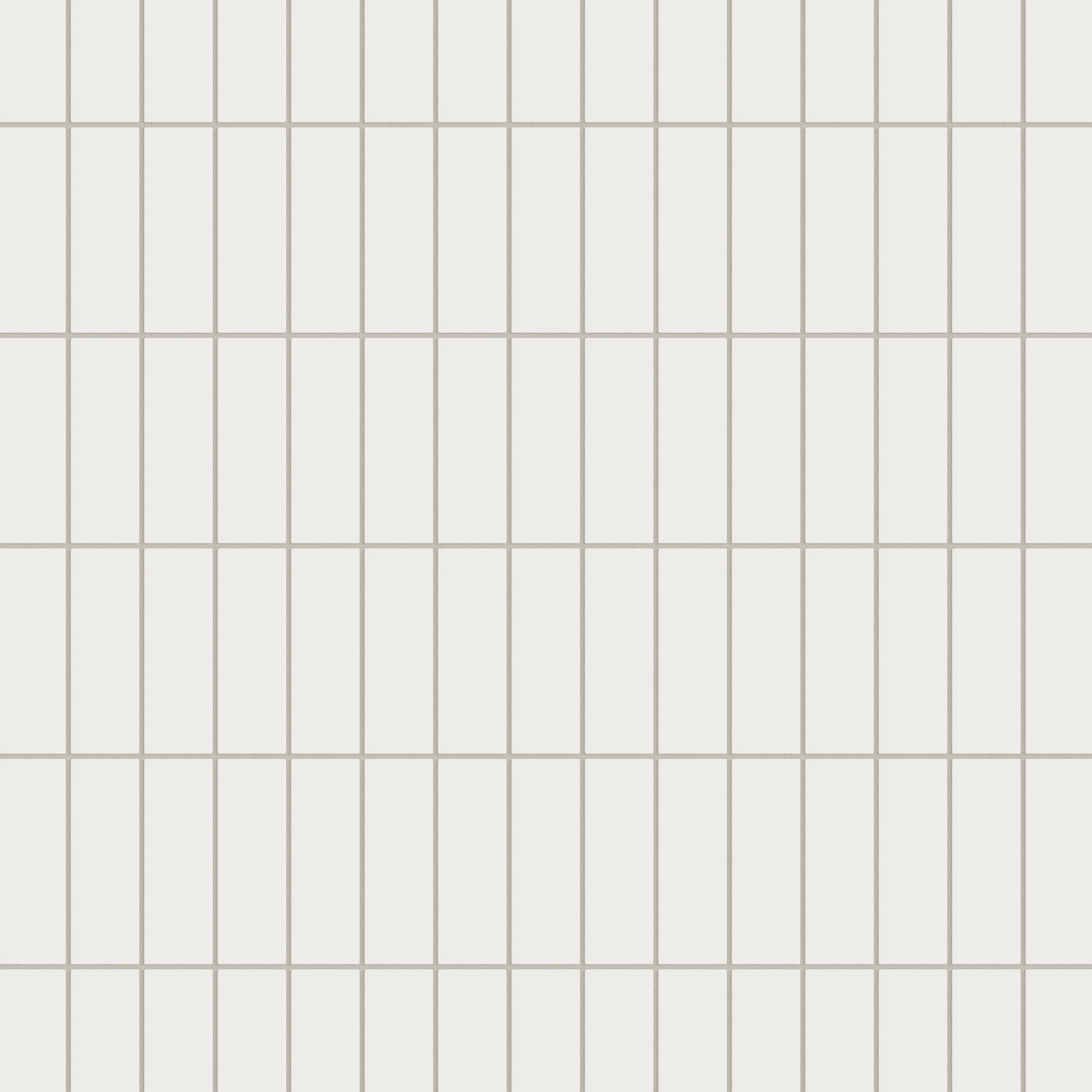 2x6 Natural Press Ceramic Tile in Flake White Matte