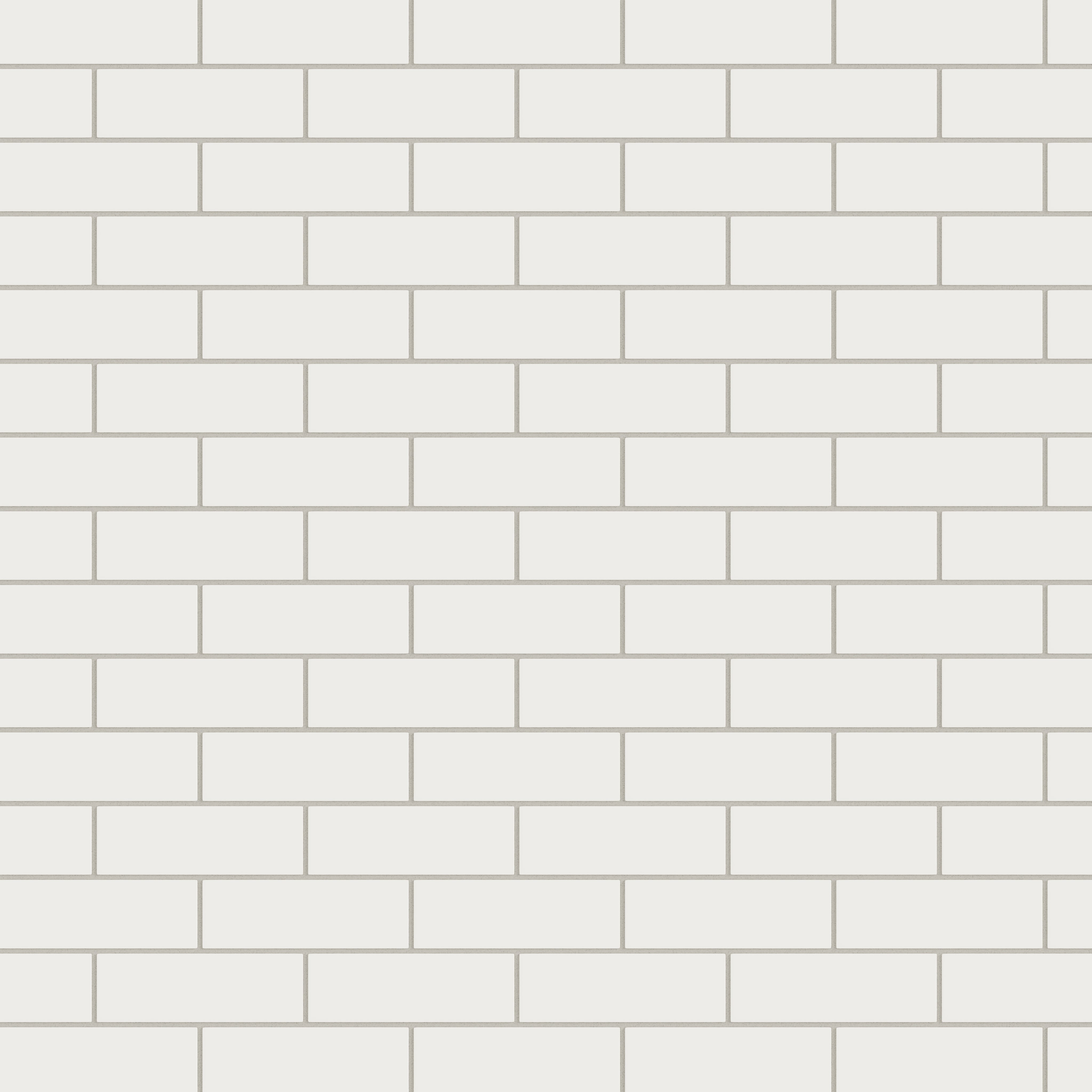 2x6 Natural Press Ceramic Tile in Flake White Matte