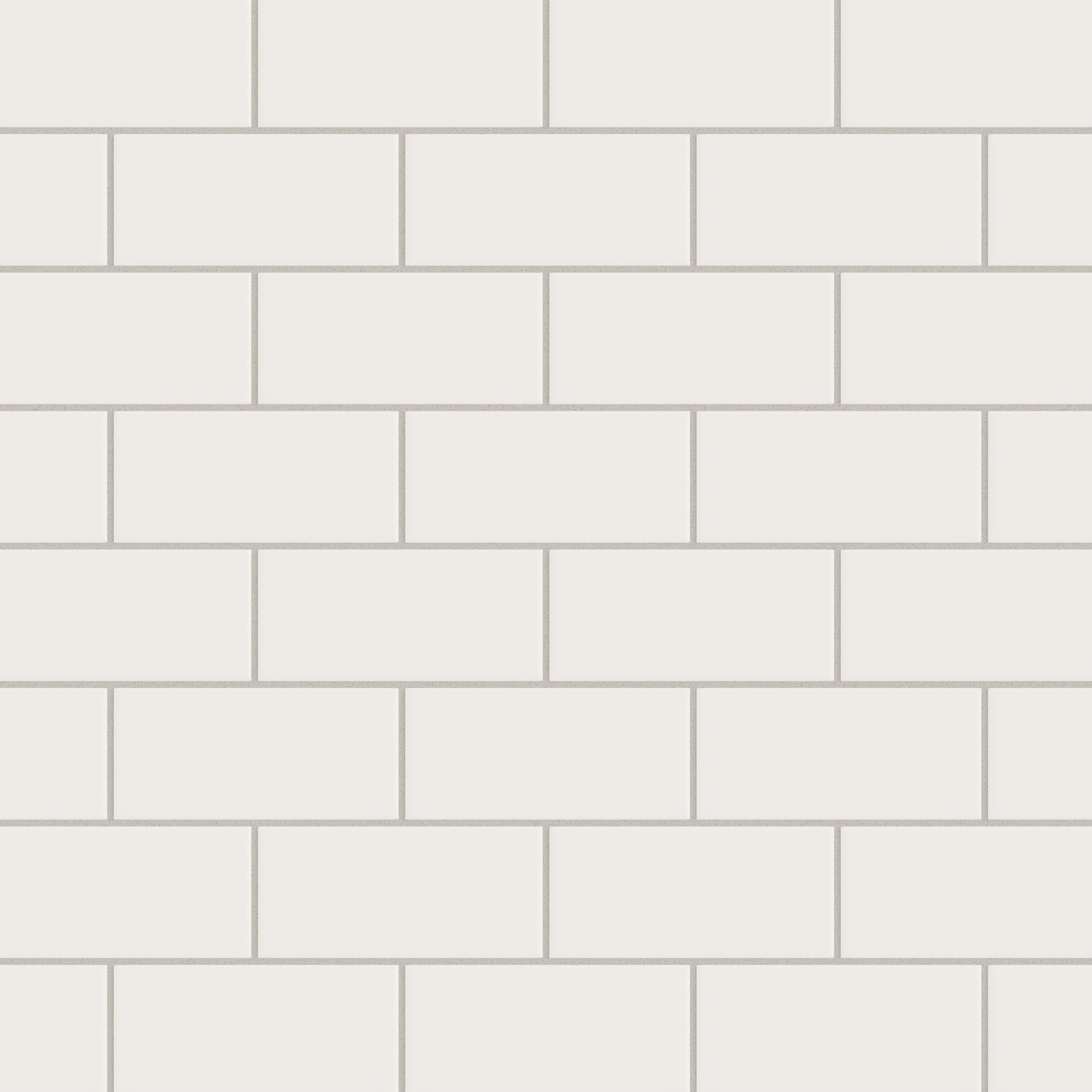 3x6 Natural Press Ceramic Tile in Flake White Matte
