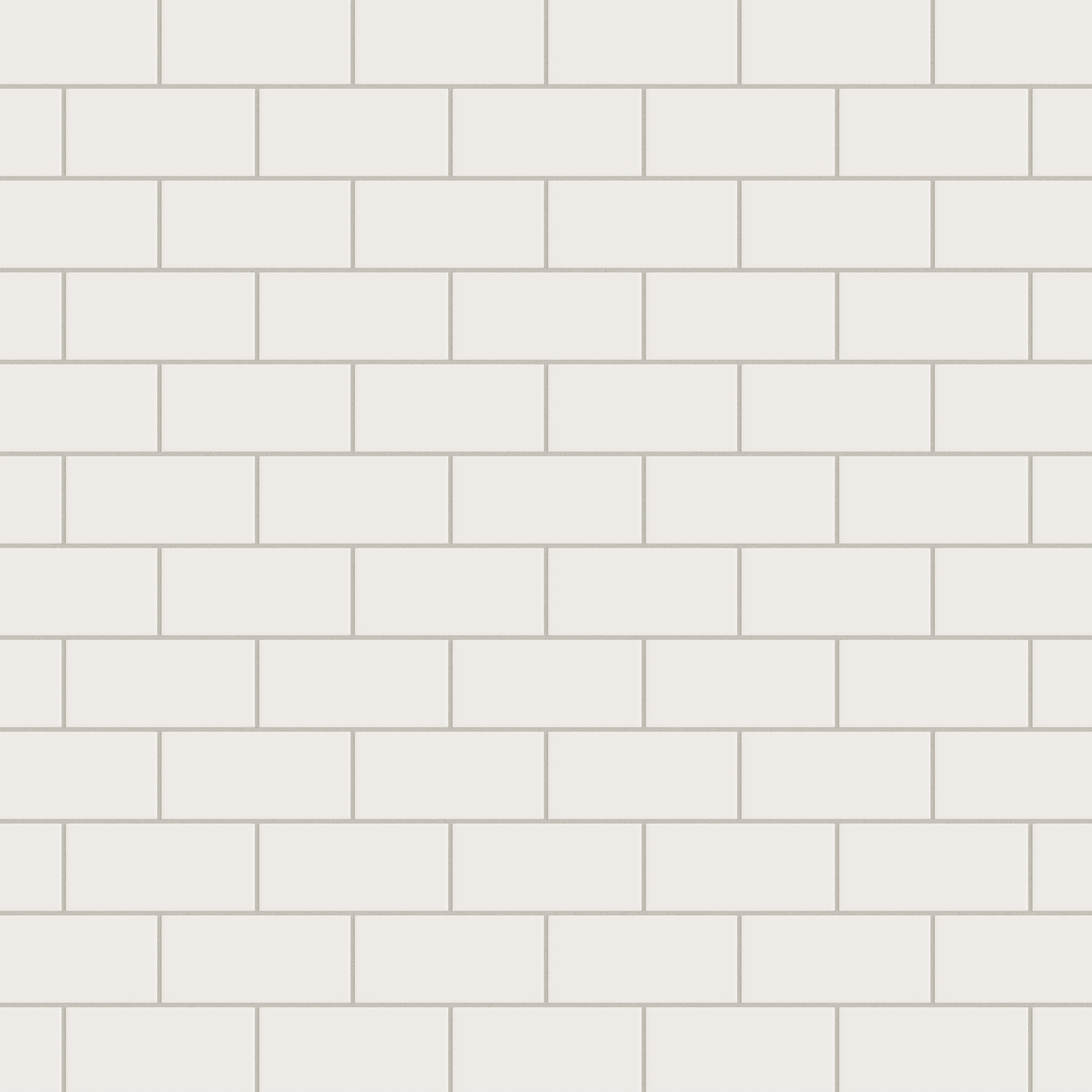 3x6 Natural Press Ceramic Tile in Flake White Matte