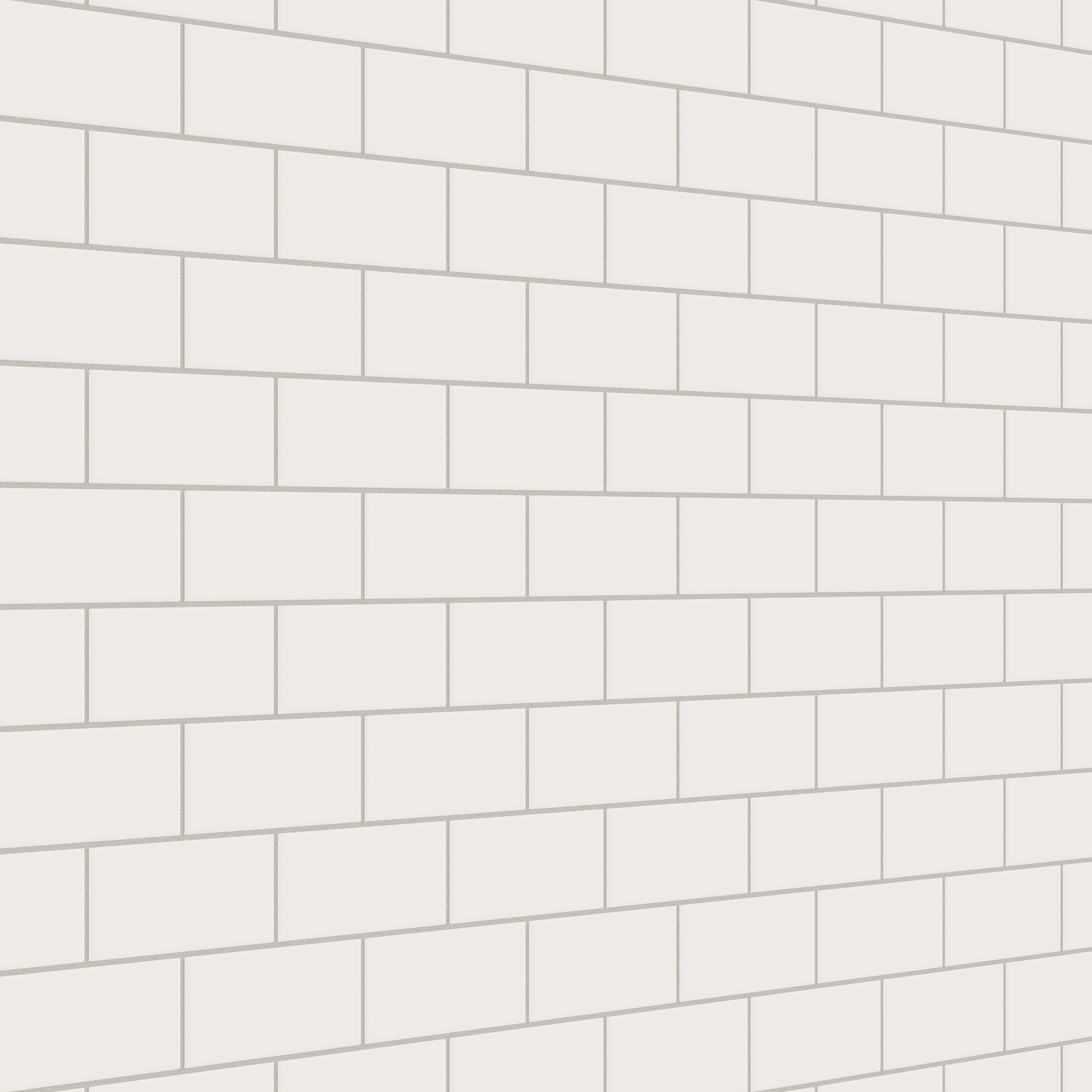 3x6 Natural Press Ceramic Tile in Flake White Matte