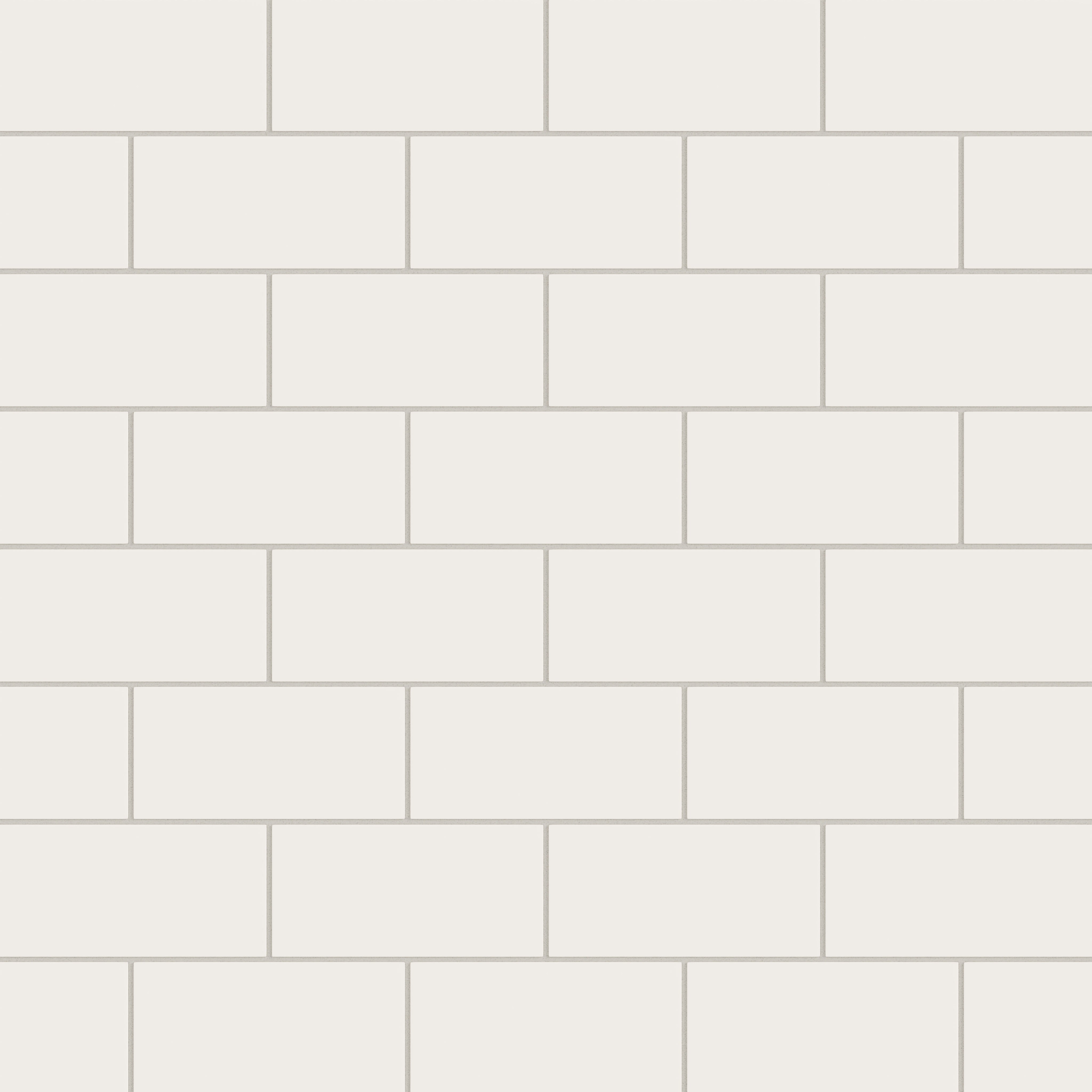 4x8 Natural Press Ceramic Tile in Flake White Matte