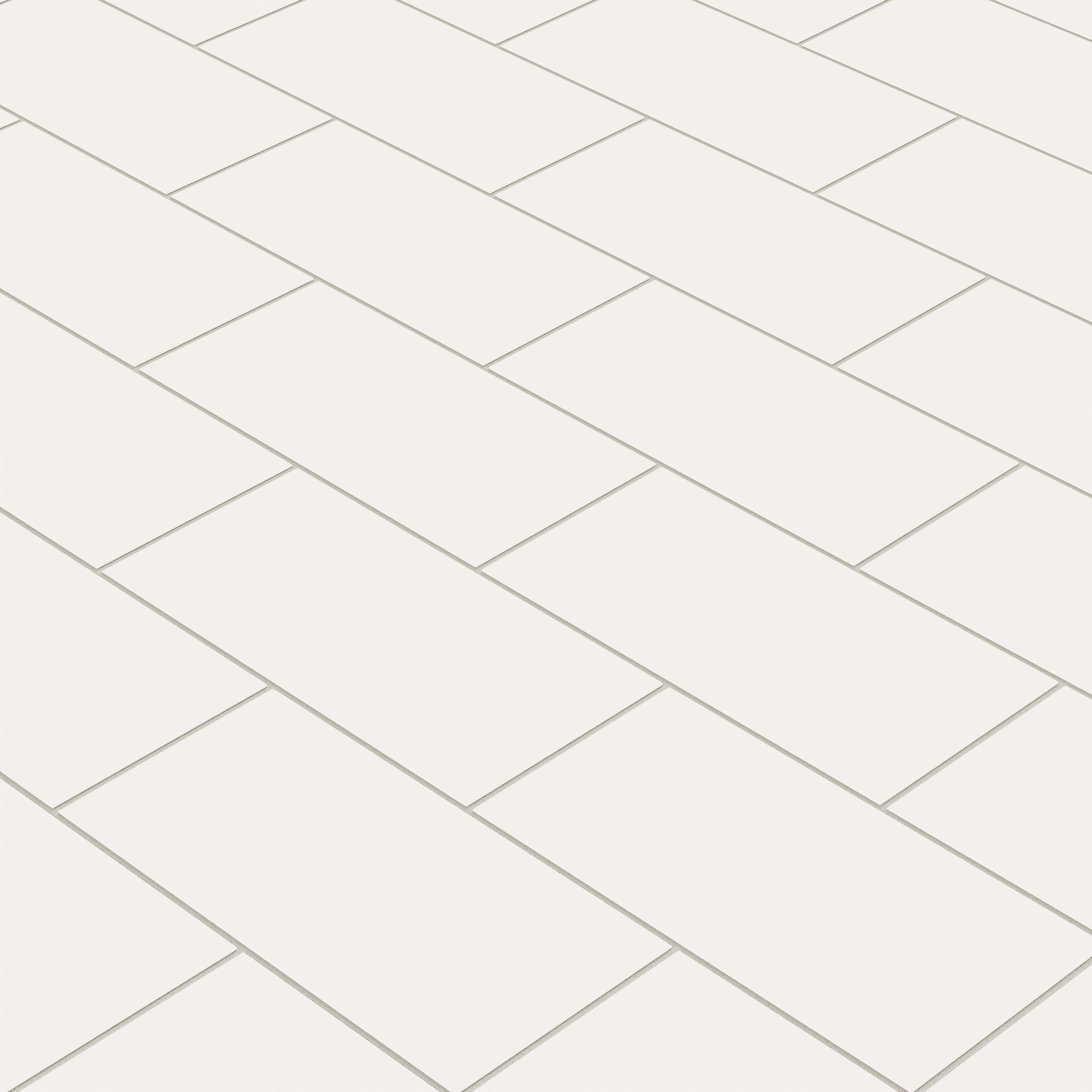 6x12 Natural Press Ceramic Tile in Flake White Matte