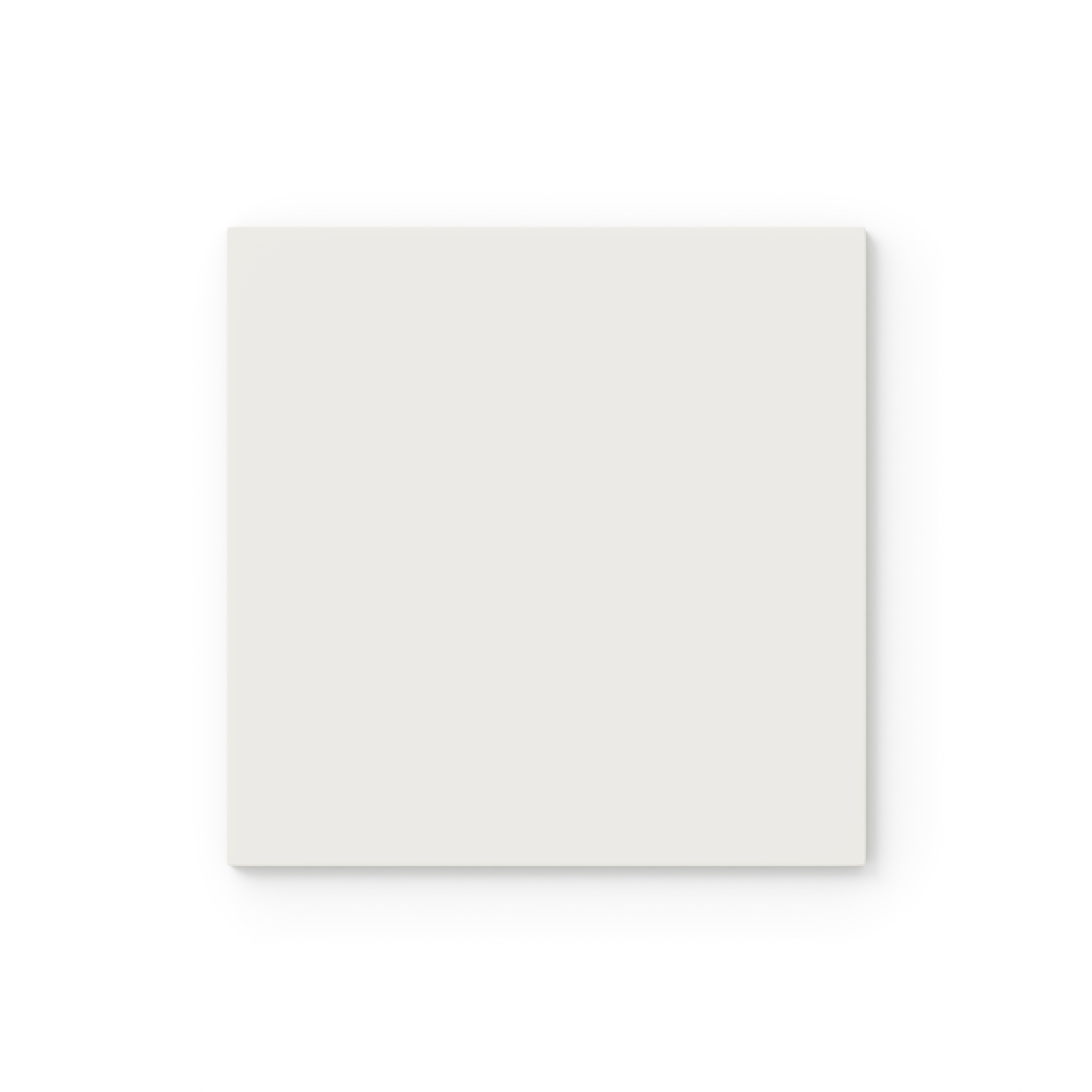 6x6 Natural Press Ceramic Tile in Flake White Matte