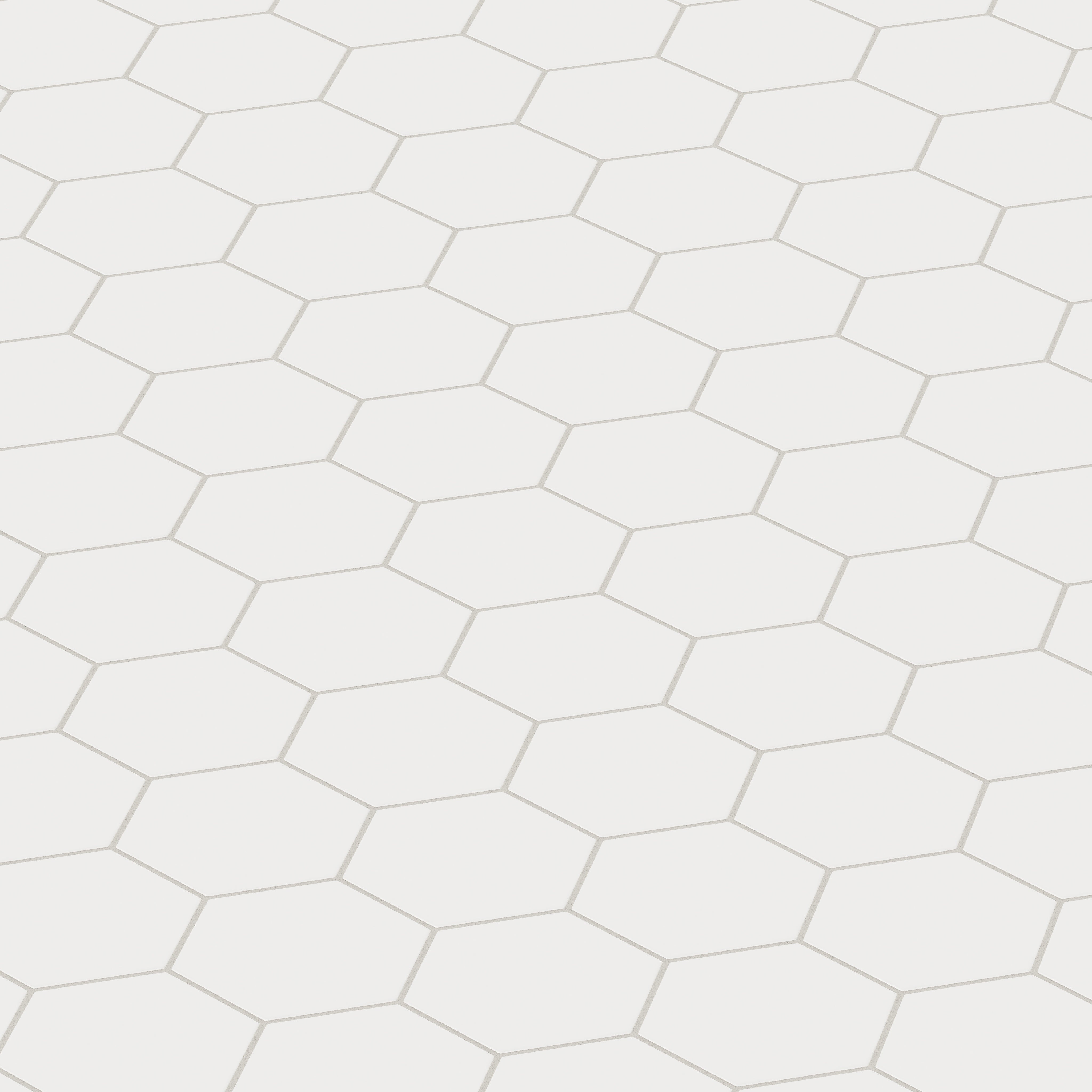 6" Hexagon Original Ceramic Tile in Frost Matte