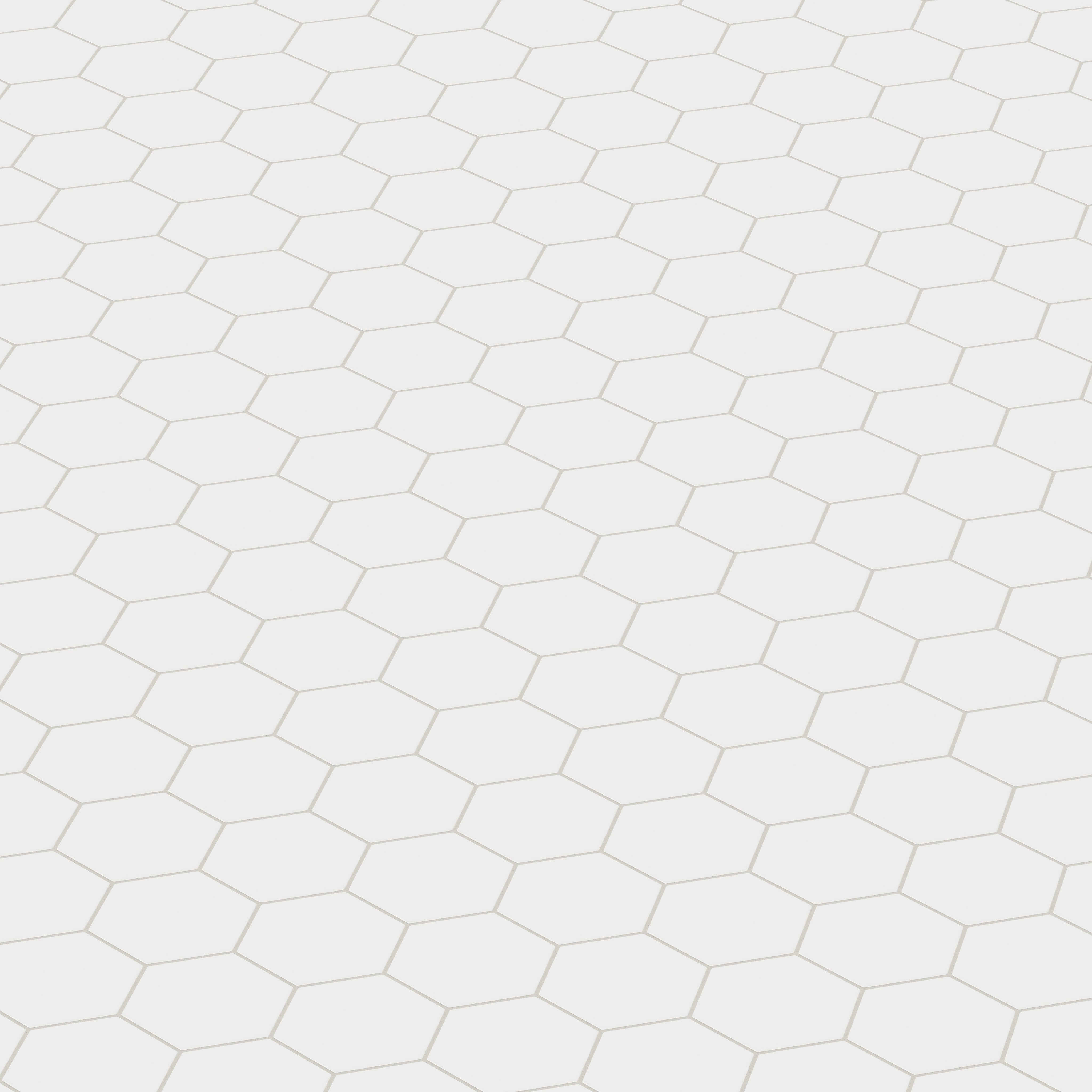 6" Hexagon Original Ceramic Tile in Frost Matte