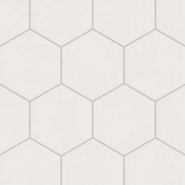 8" Hexagon Original Ceramic Tile in Frost Matte