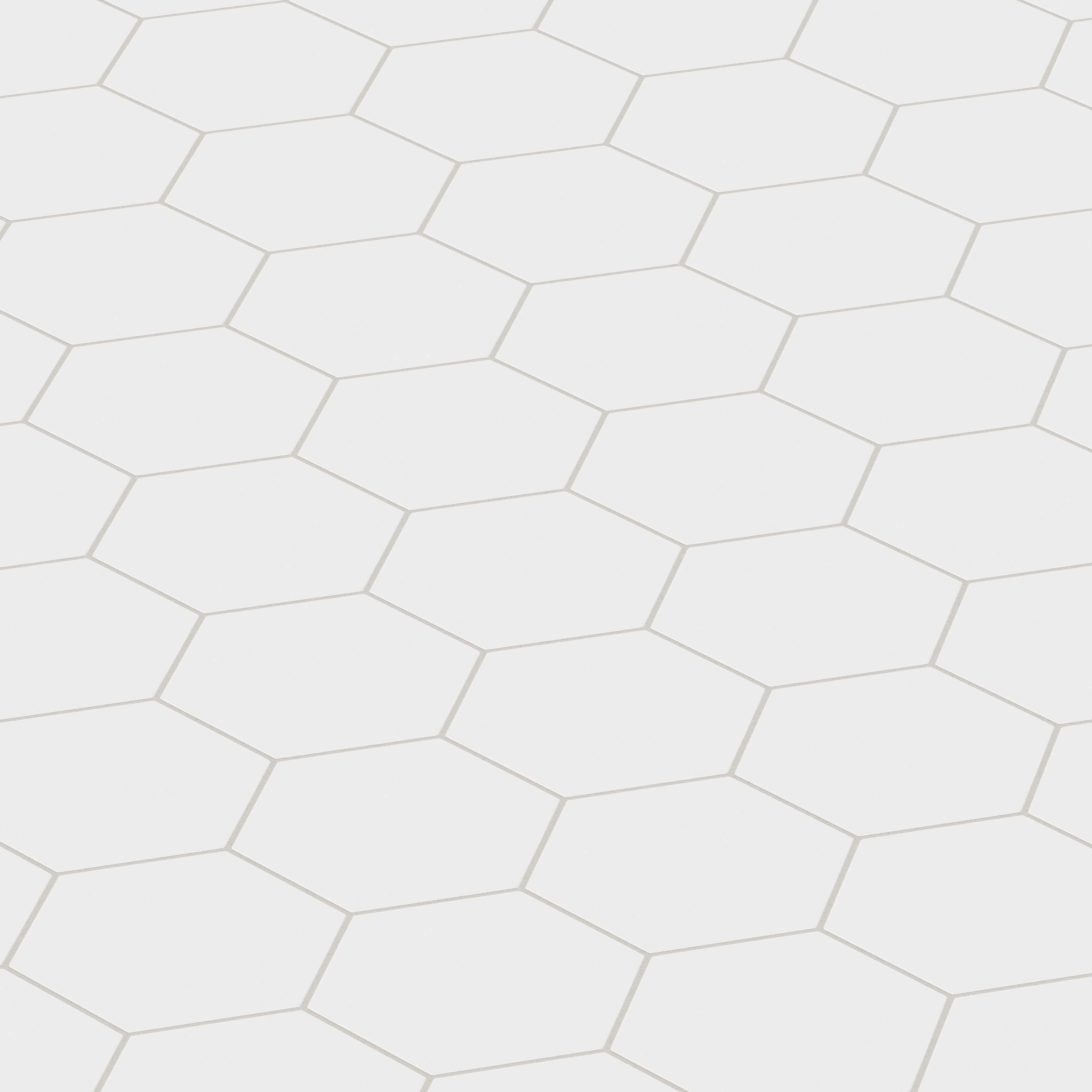 8" Hexagon Original Ceramic Tile in Frost Matte