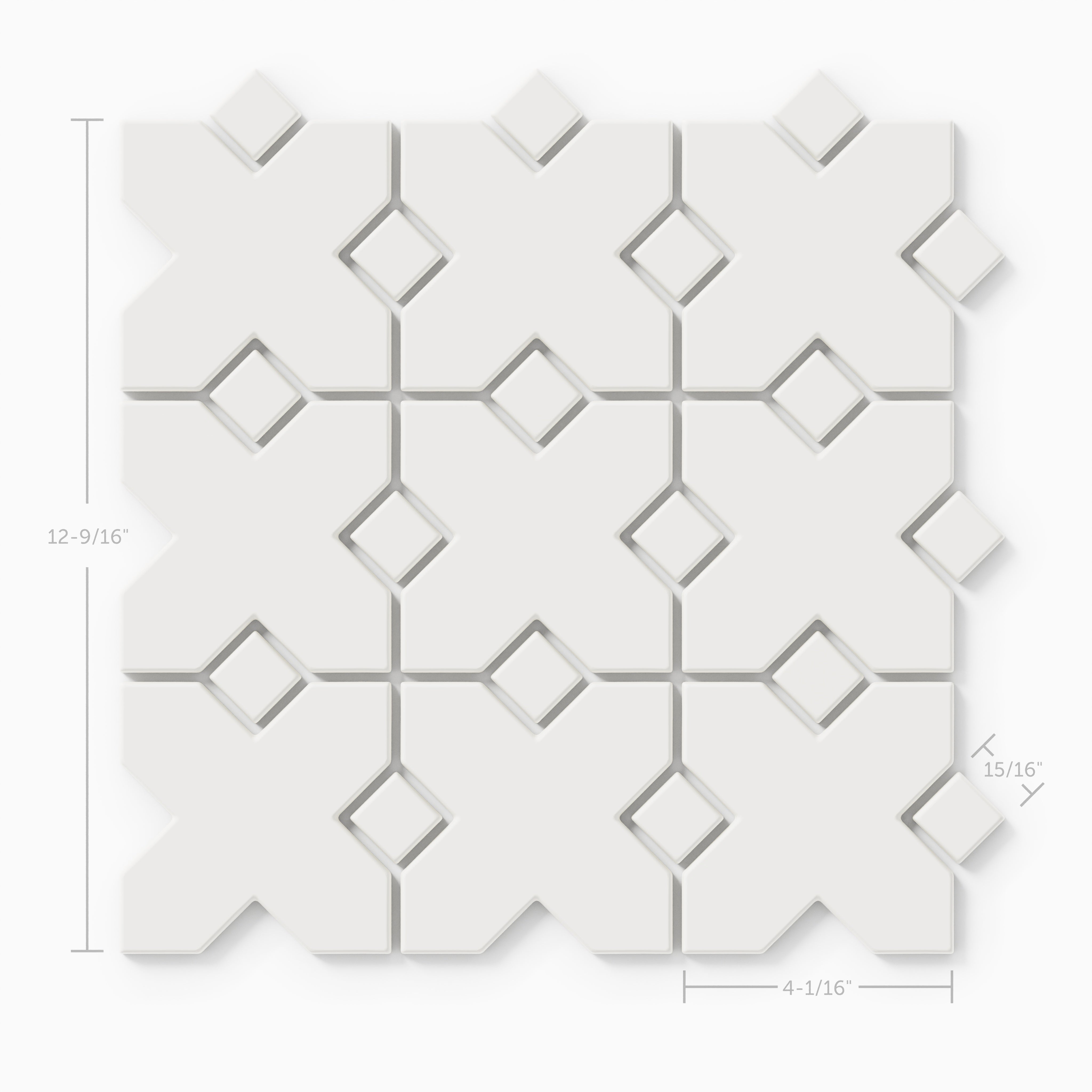 Hacienda Sheeted Original Ceramic Tile in Frost Matte