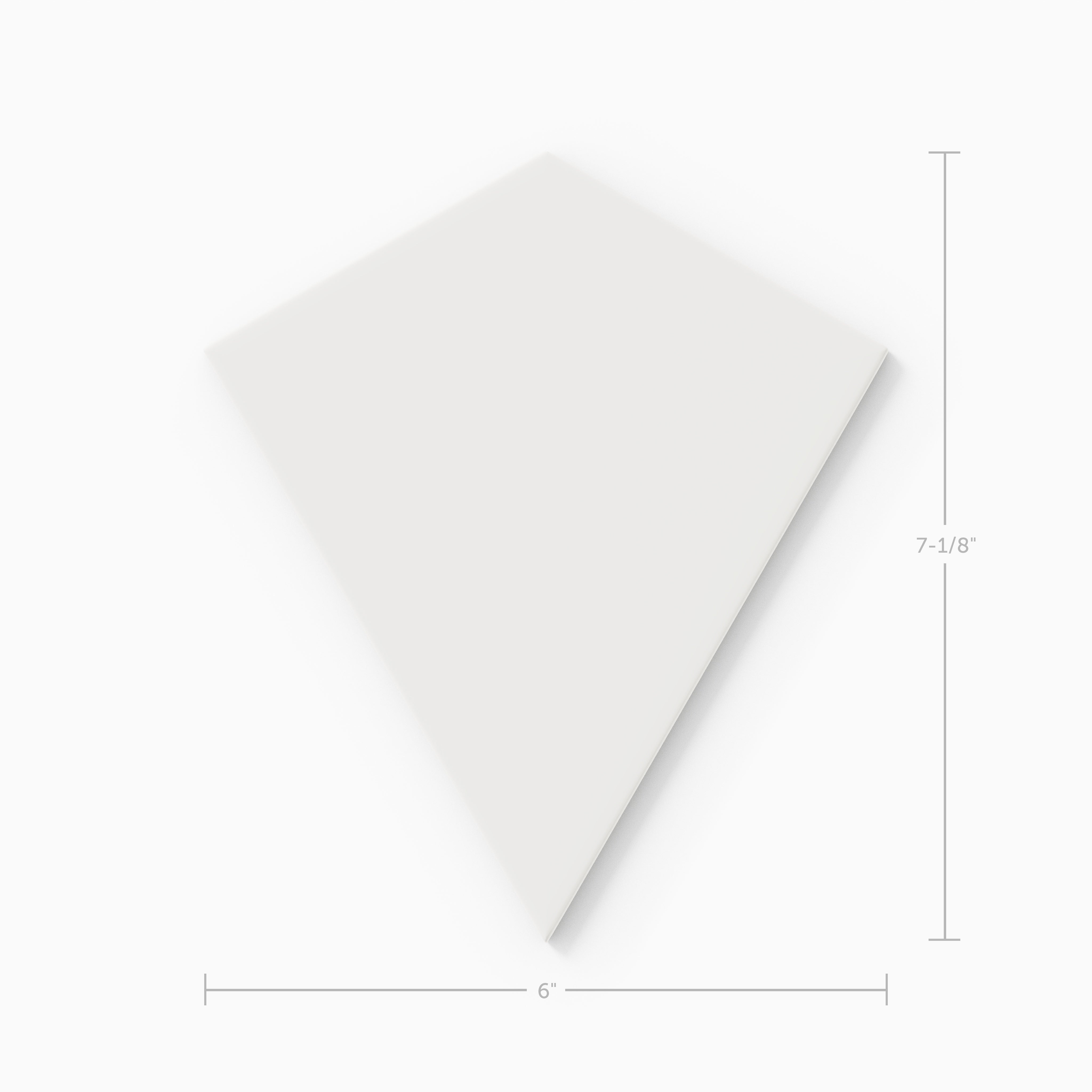 Hexite Original Ceramic Tile in Frost Matte
