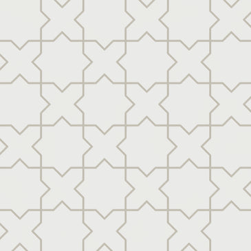 Mini Star & Cross Original Ceramic Tile in Frost Matte