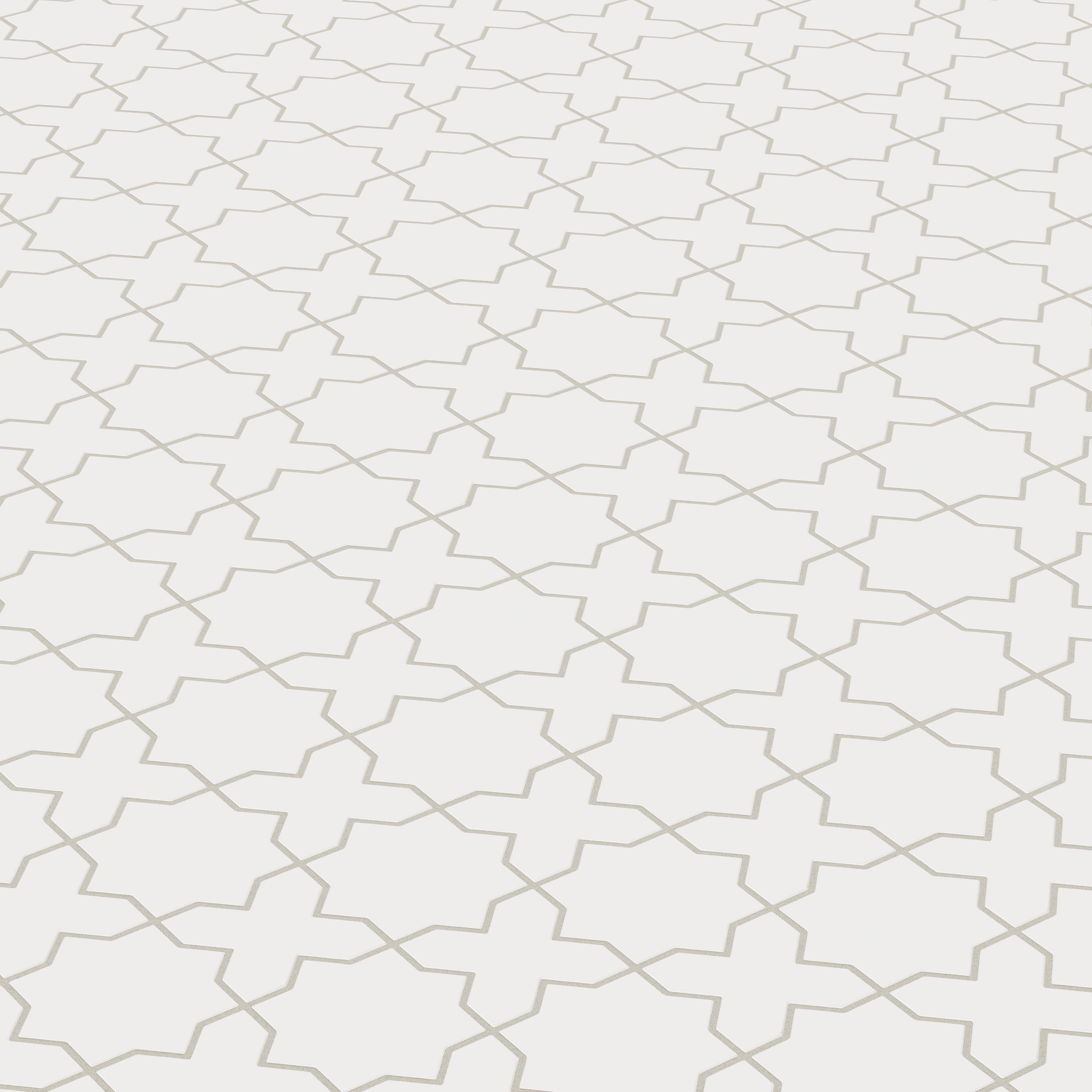 Mini Star & Cross Original Ceramic Tile in Frost Matte