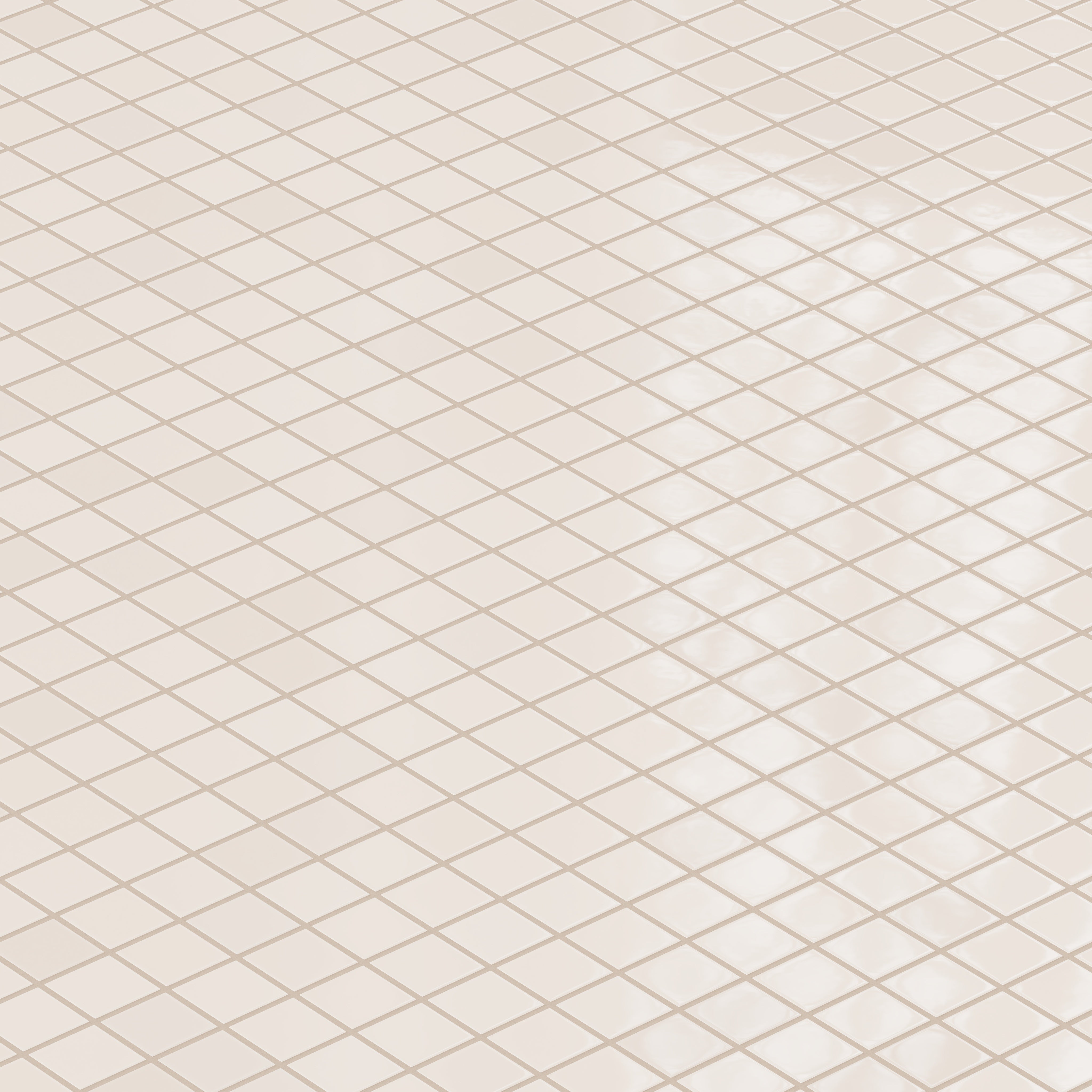 2x2 Straight Set Sheeted Natural Press Ceramic Mosaic Tile in Full Sail Gloss