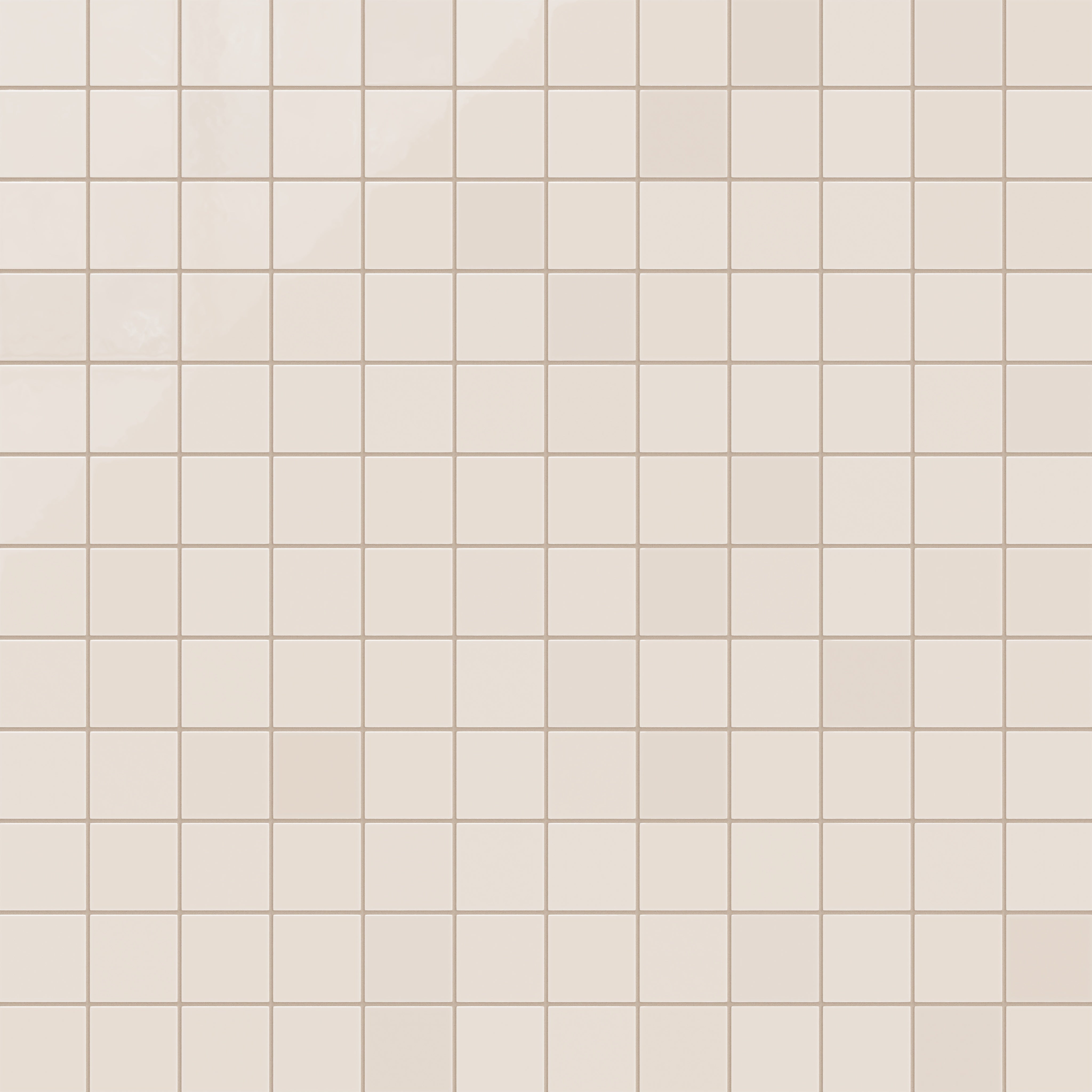 3x3 Straight Set Sheeted Natural Press Ceramic Mosaic Tile in Full Sail Gloss