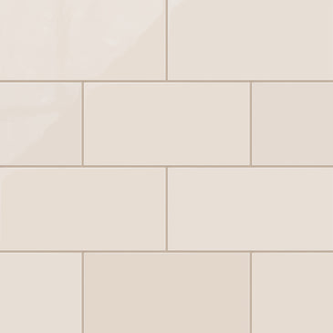 6x12 Natural Press Ceramic Tile in Full Sail Gloss