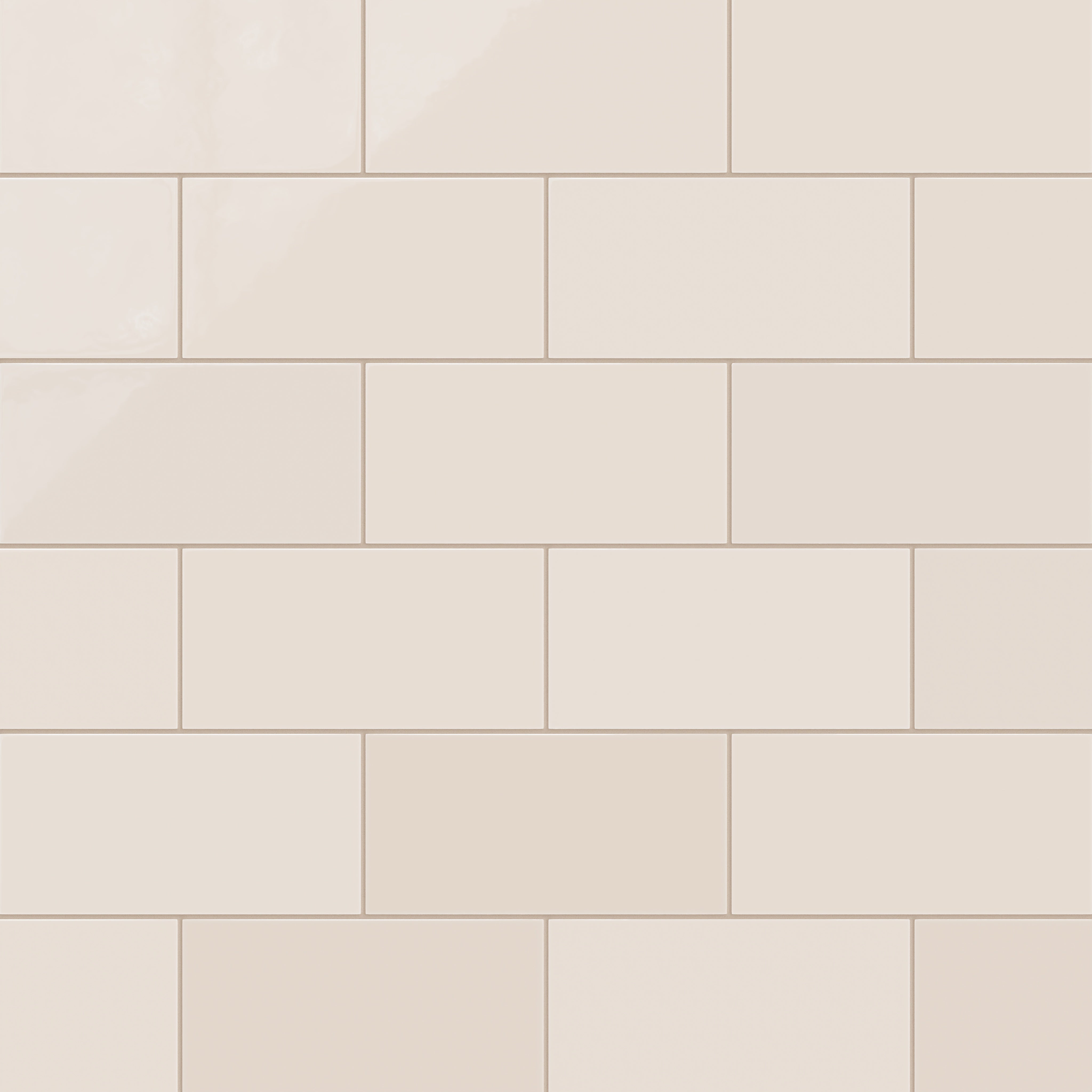 6x12 Natural Press Ceramic Tile in Full Sail Gloss