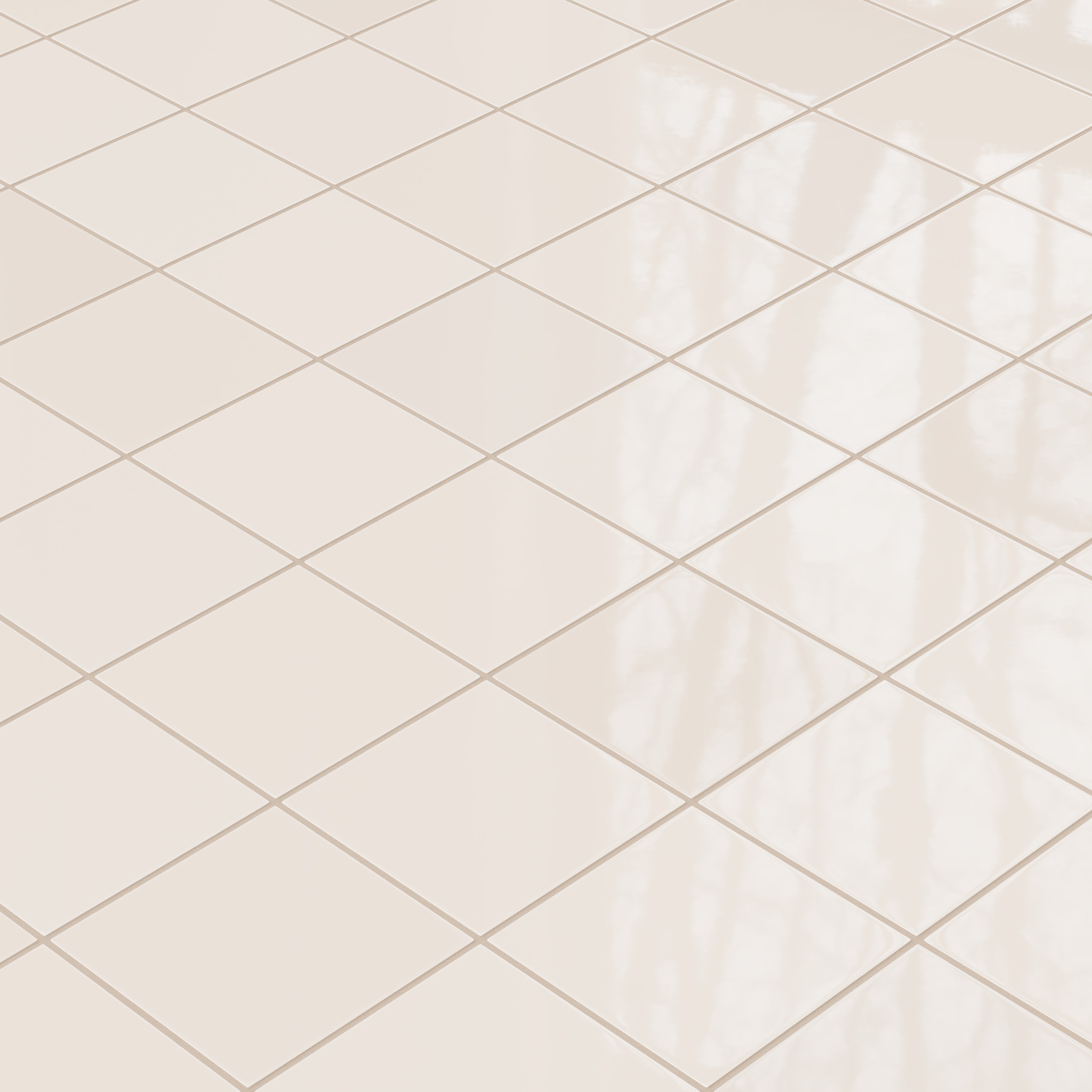 6x6 Natural Press Ceramic Tile in Full Sail Gloss