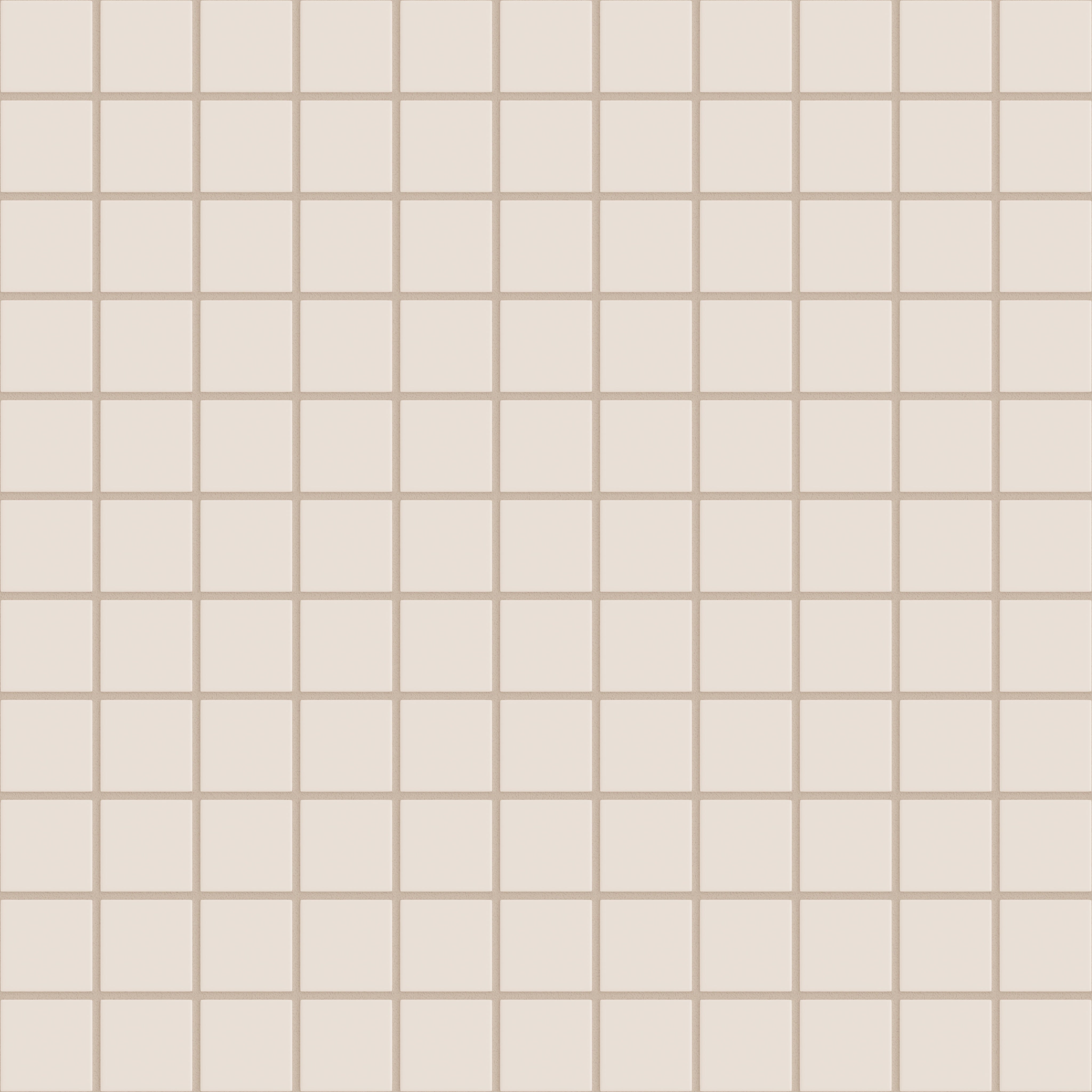 2x2 Straight Set Sheeted Natural Press Ceramic Mosaic Tile in Full Sail Matte
