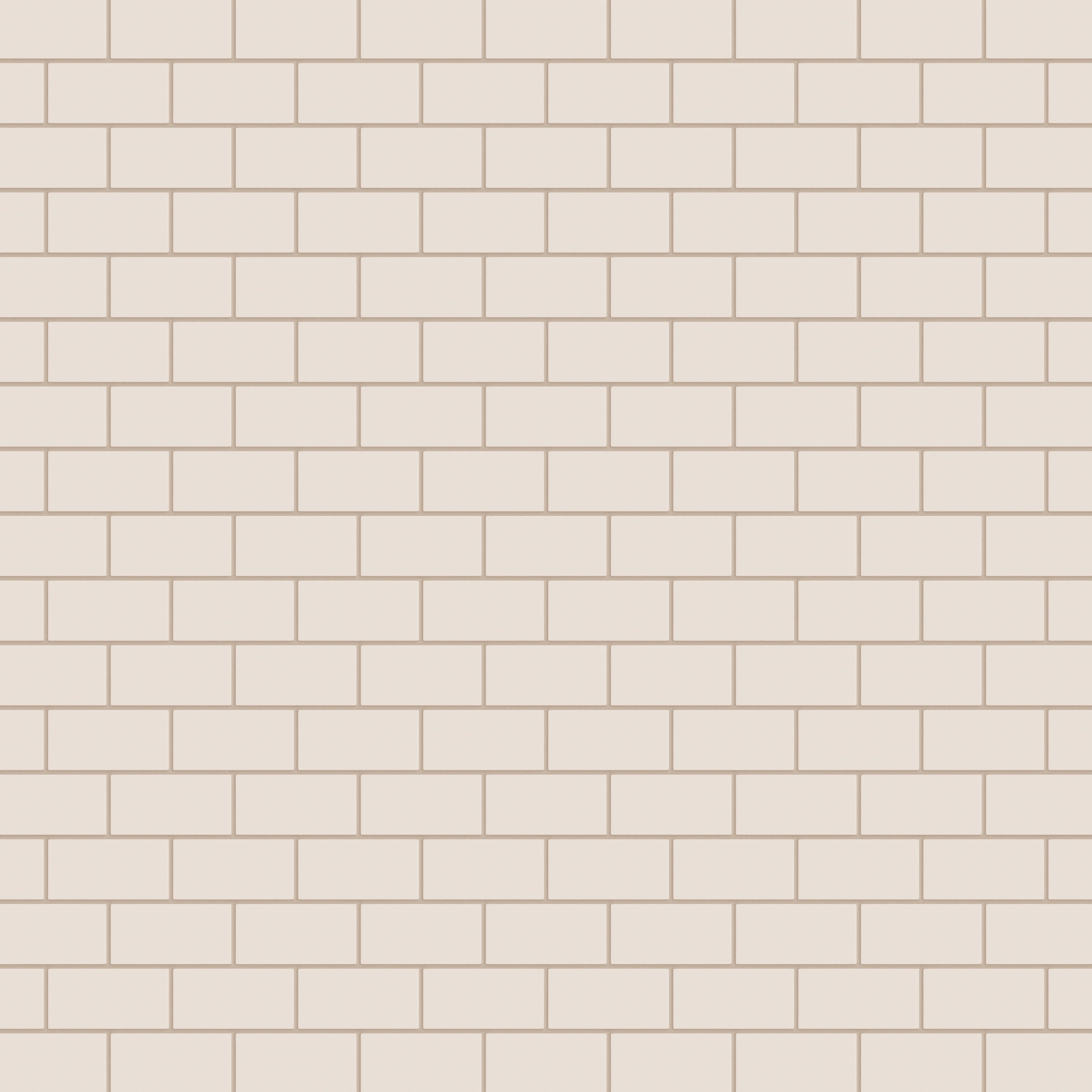 2x4 Half Offset Sheeted Natural Press Ceramic Mosaic Tile in Full Sail Matte