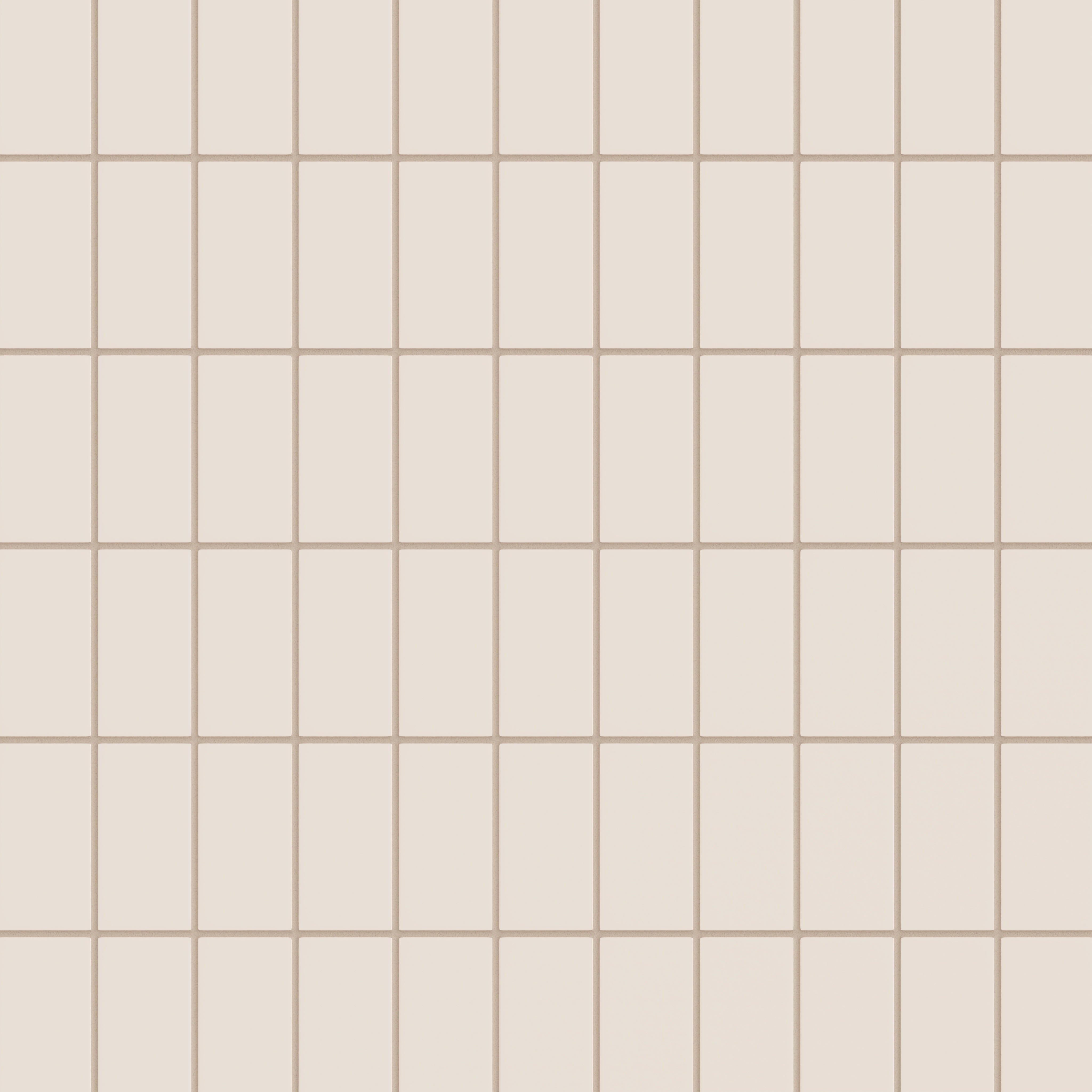2x4 Straight Set Sheeted Natural Press Ceramic Mosaic Tile in Full Sail Matte