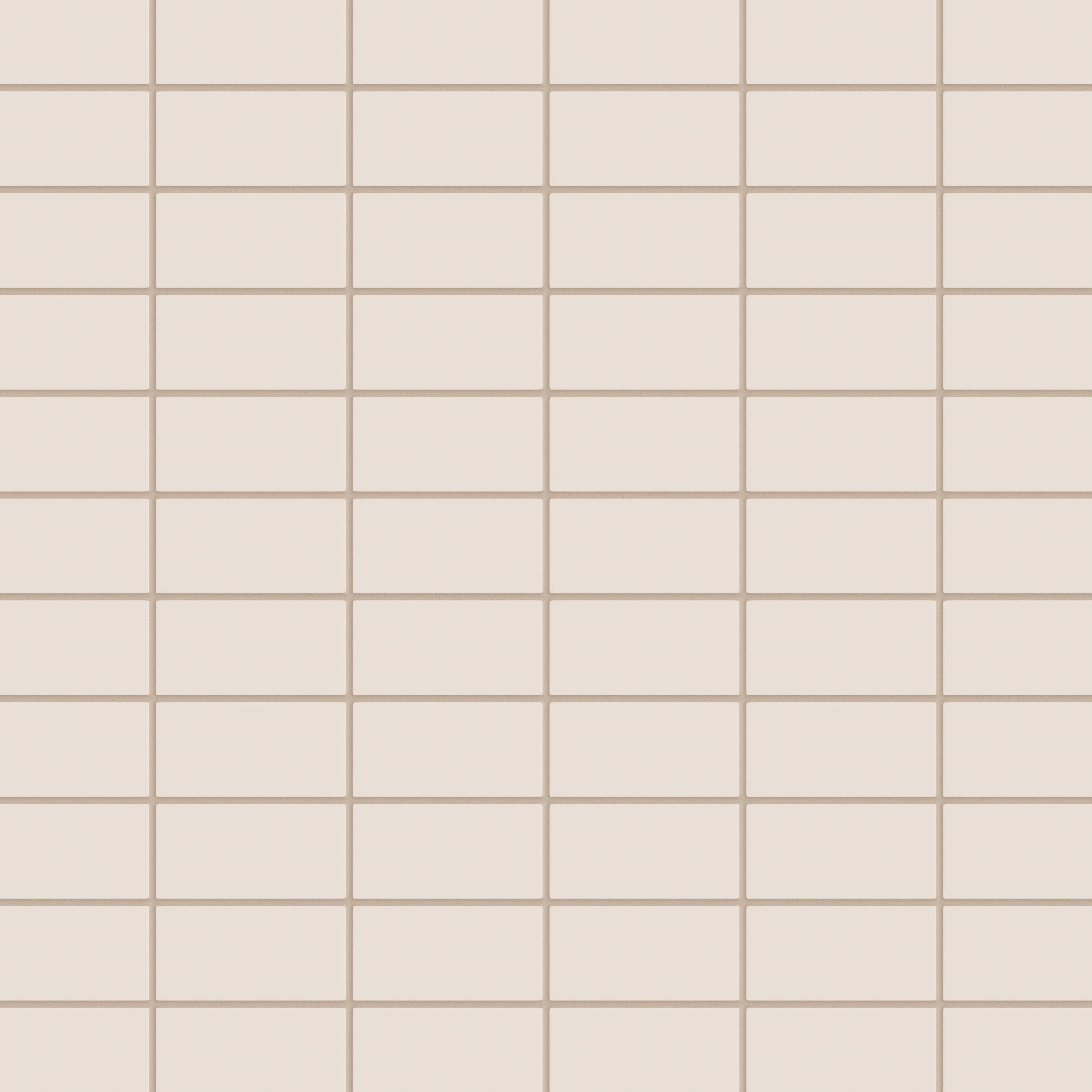 2x4 Straight Set Sheeted Natural Press Ceramic Mosaic Tile in Full Sail Matte