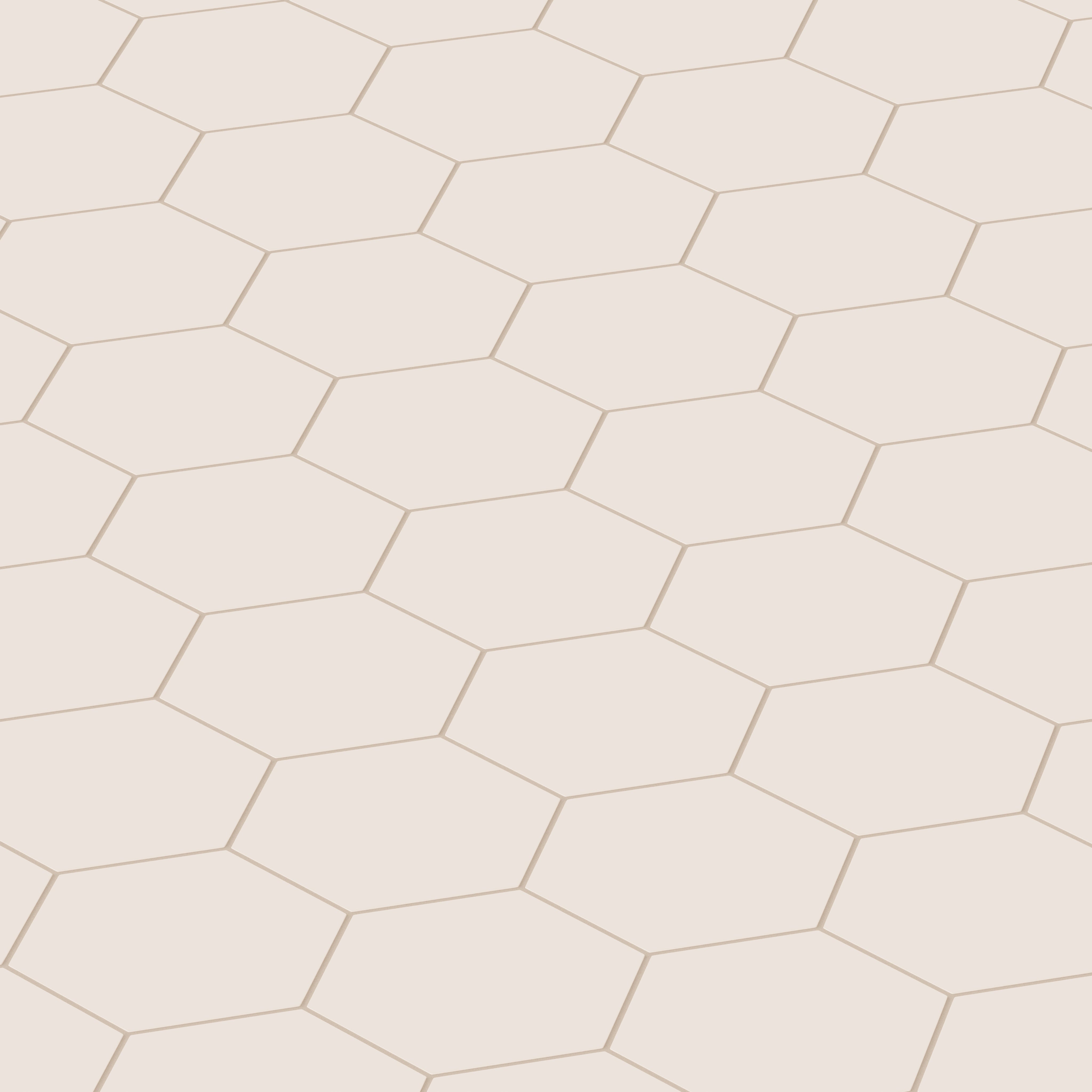 8" Hexagon Natural Press Ceramic Tile in Full Sail Matte