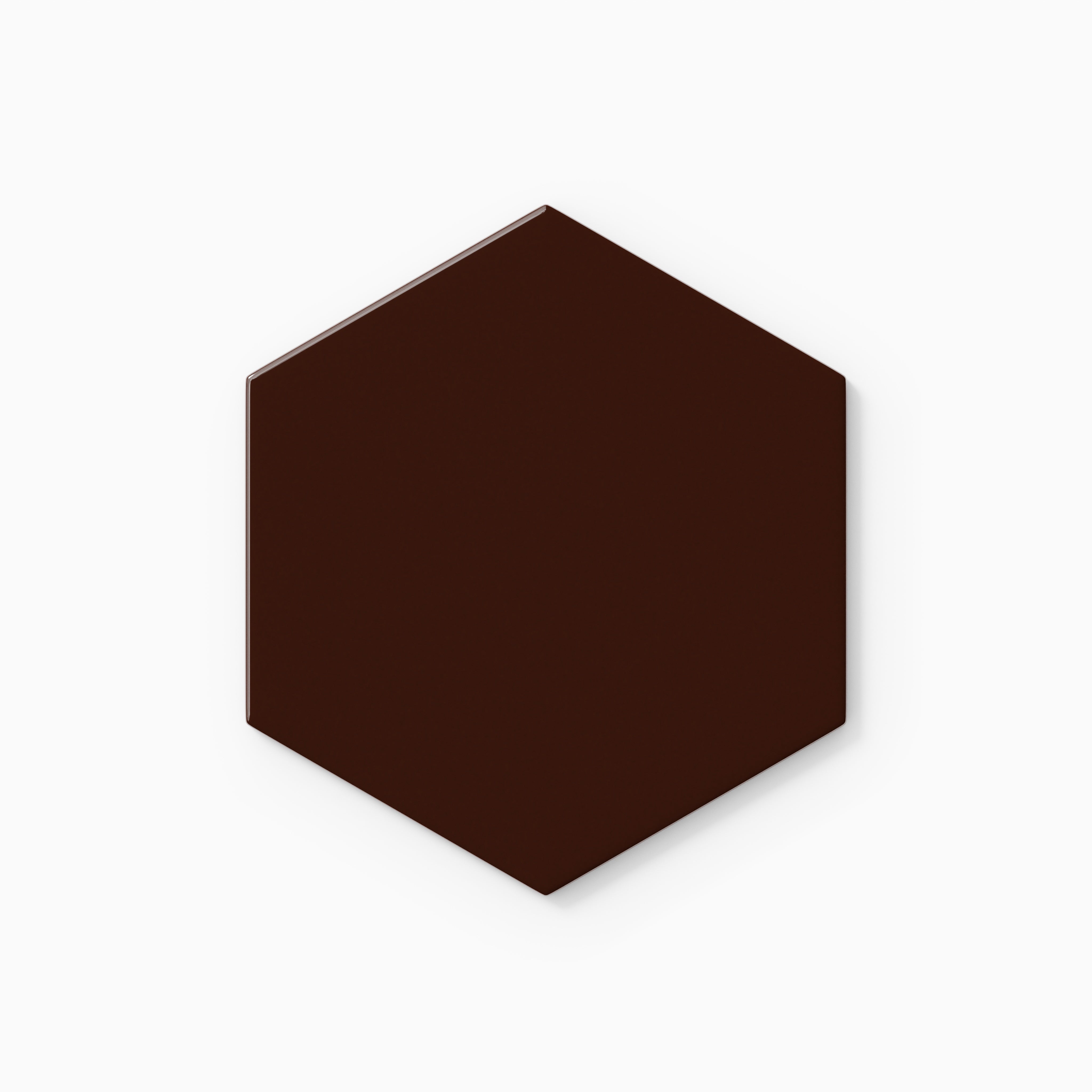 6" Hexagon Original Ceramic Tile in Garnet Gloss