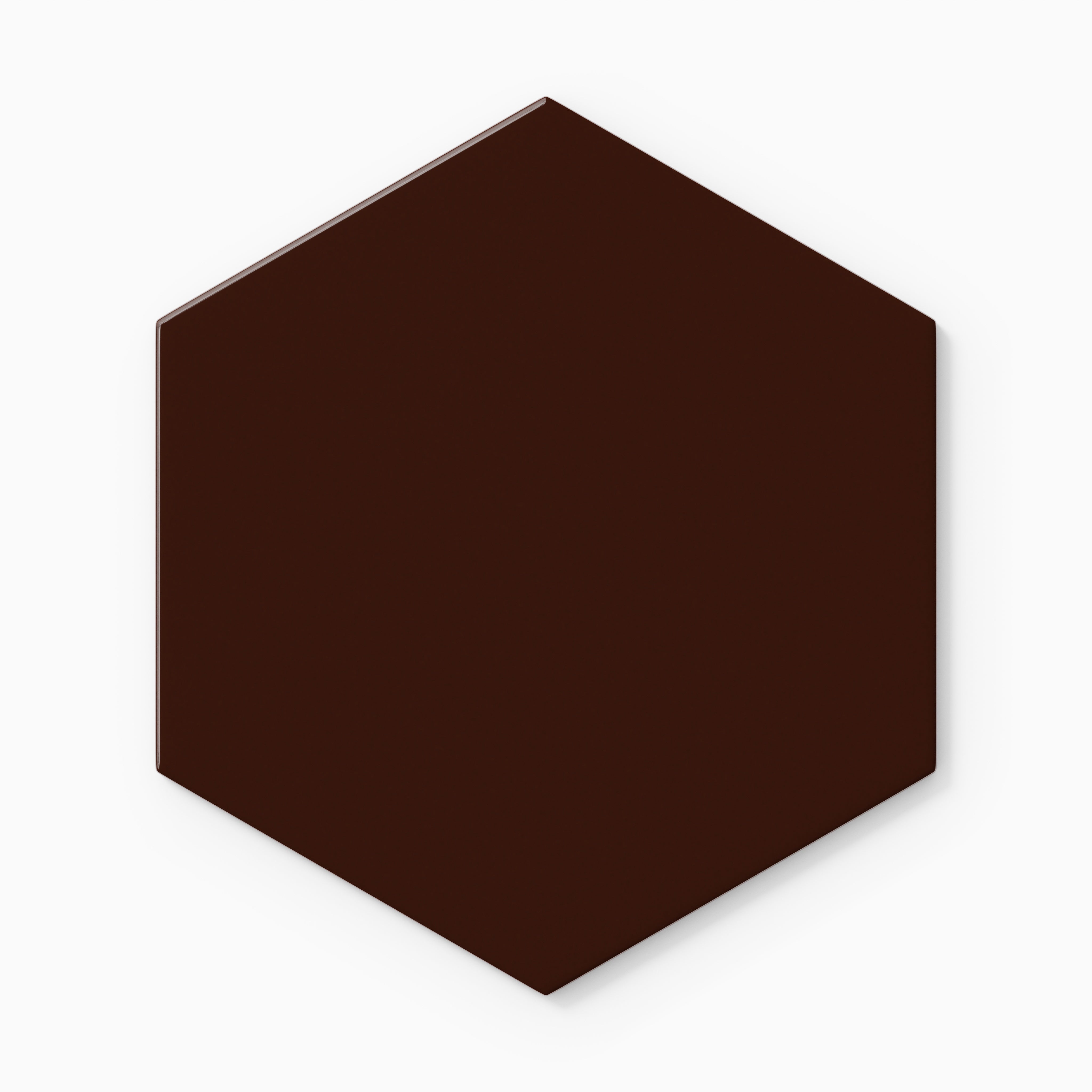 8" Hexagon Original Ceramic Tile in Garnet Gloss