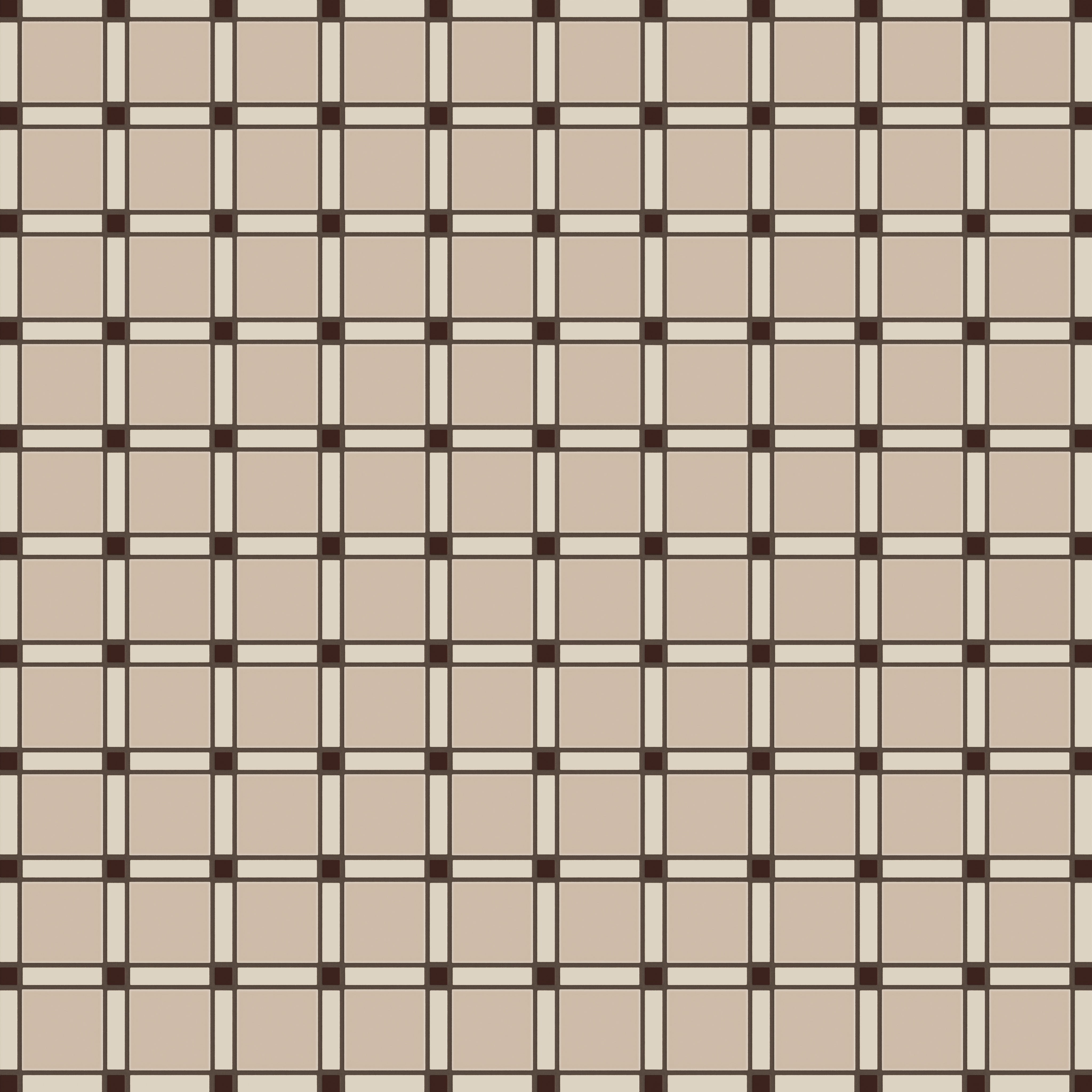 Lattice Sheeted Original Ceramic Tile in Garnet Matte, Ivory Matte & Sweet Pea Matte