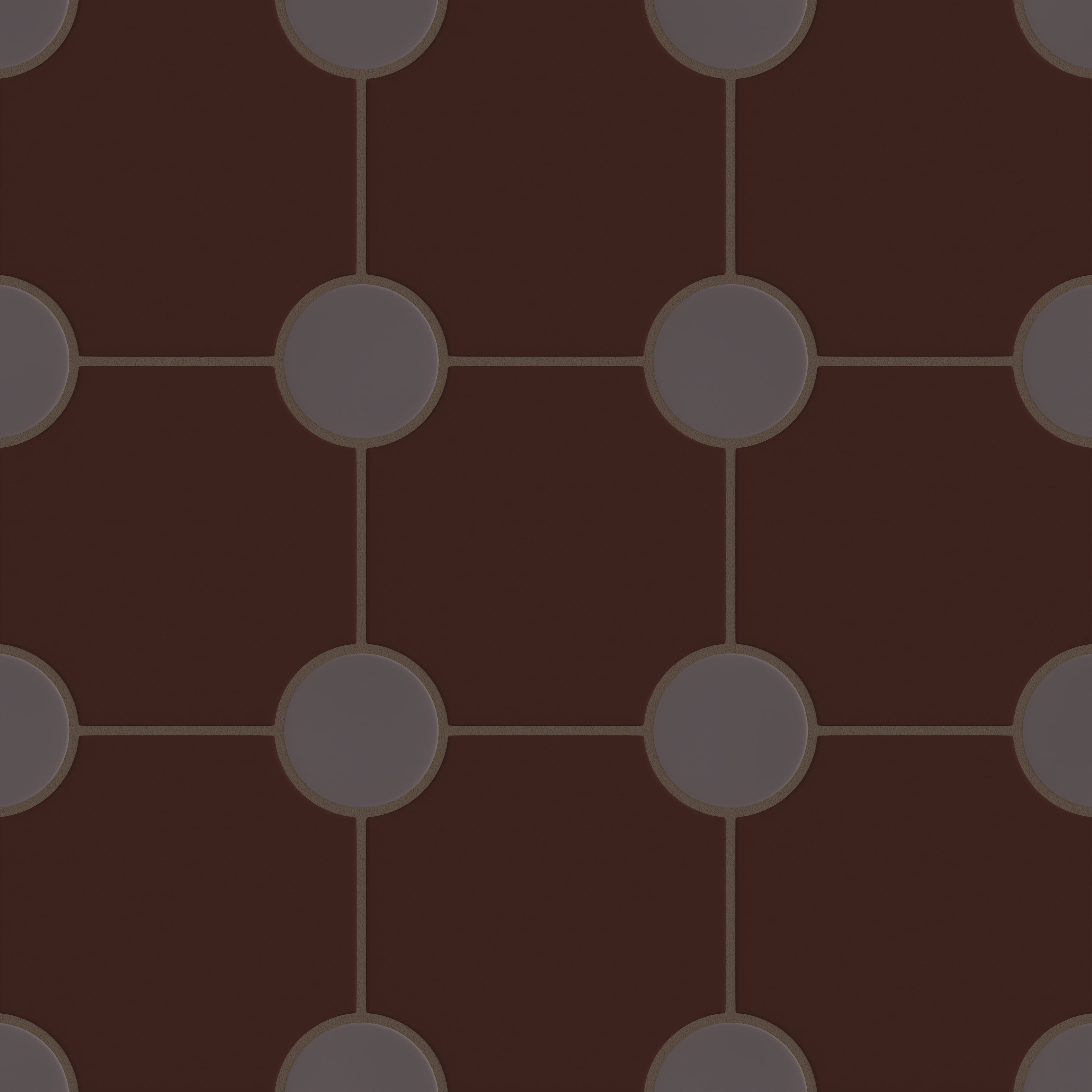 Portico Original Ceramic Tile in Garnet Matte & Kalamata Matte