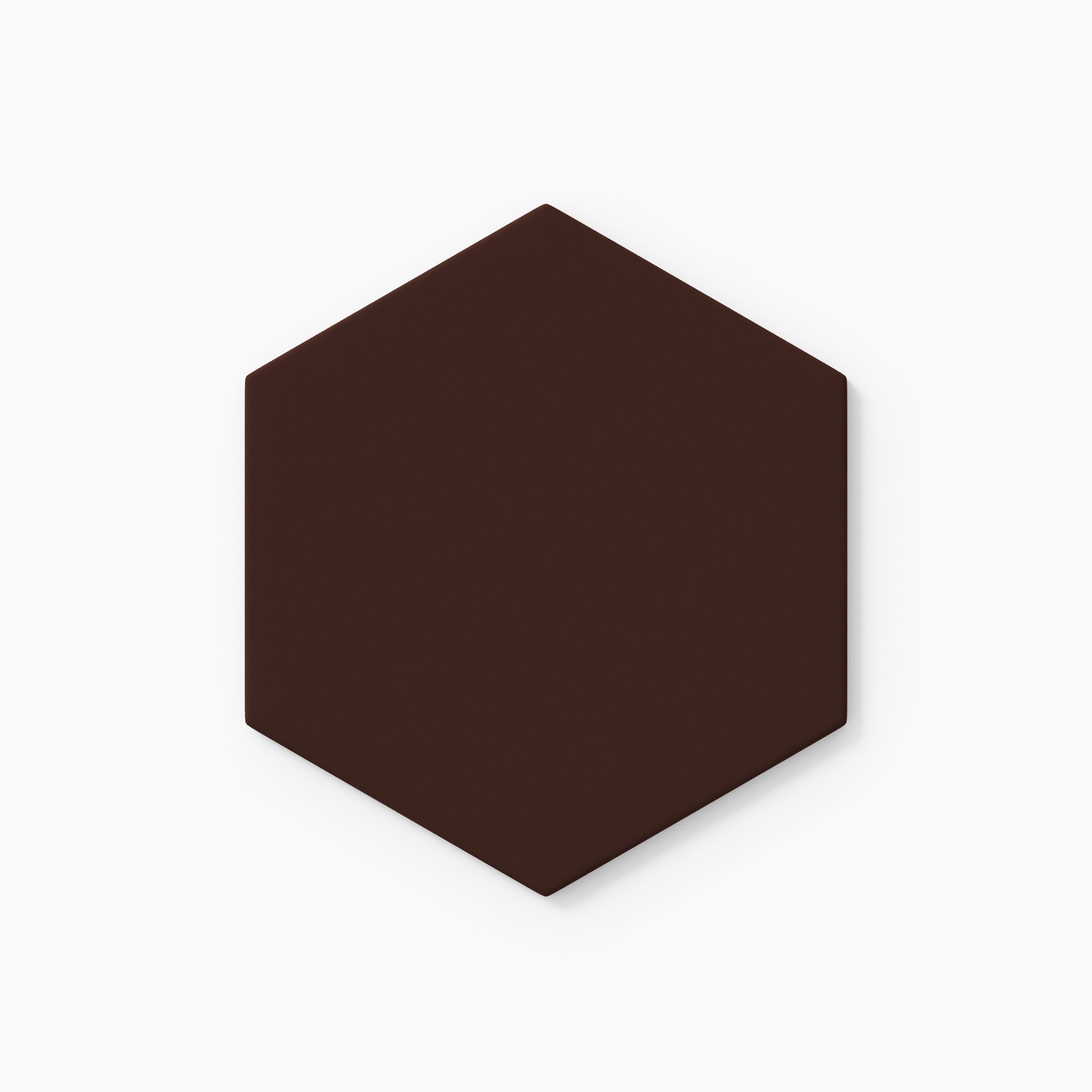6" Hexagon Original Ceramic Tile in Garnet Matte
