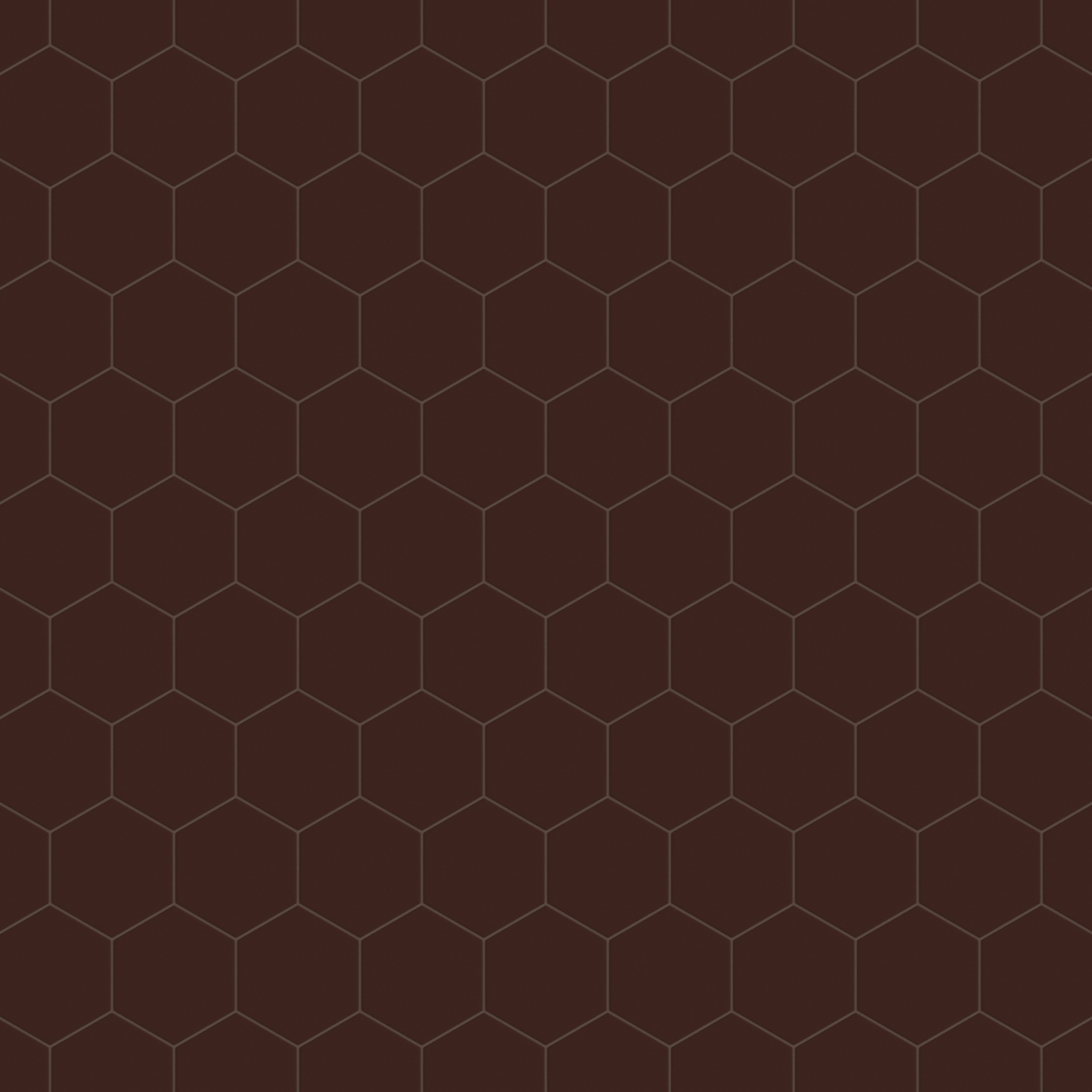 8" Hexagon Original Ceramic Tile in Garnet Matte