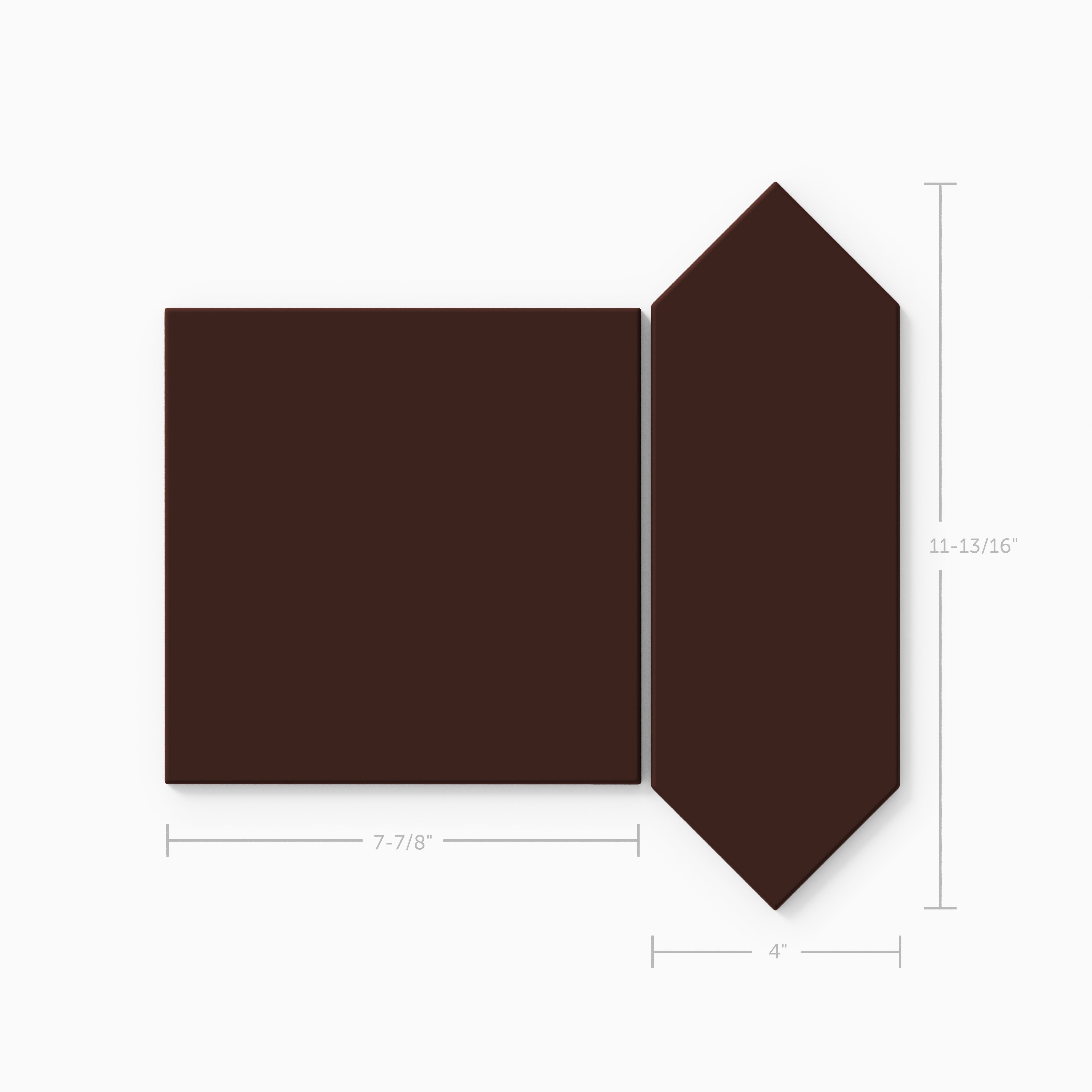 Atrium Original Ceramic Tile in Garnet Matte