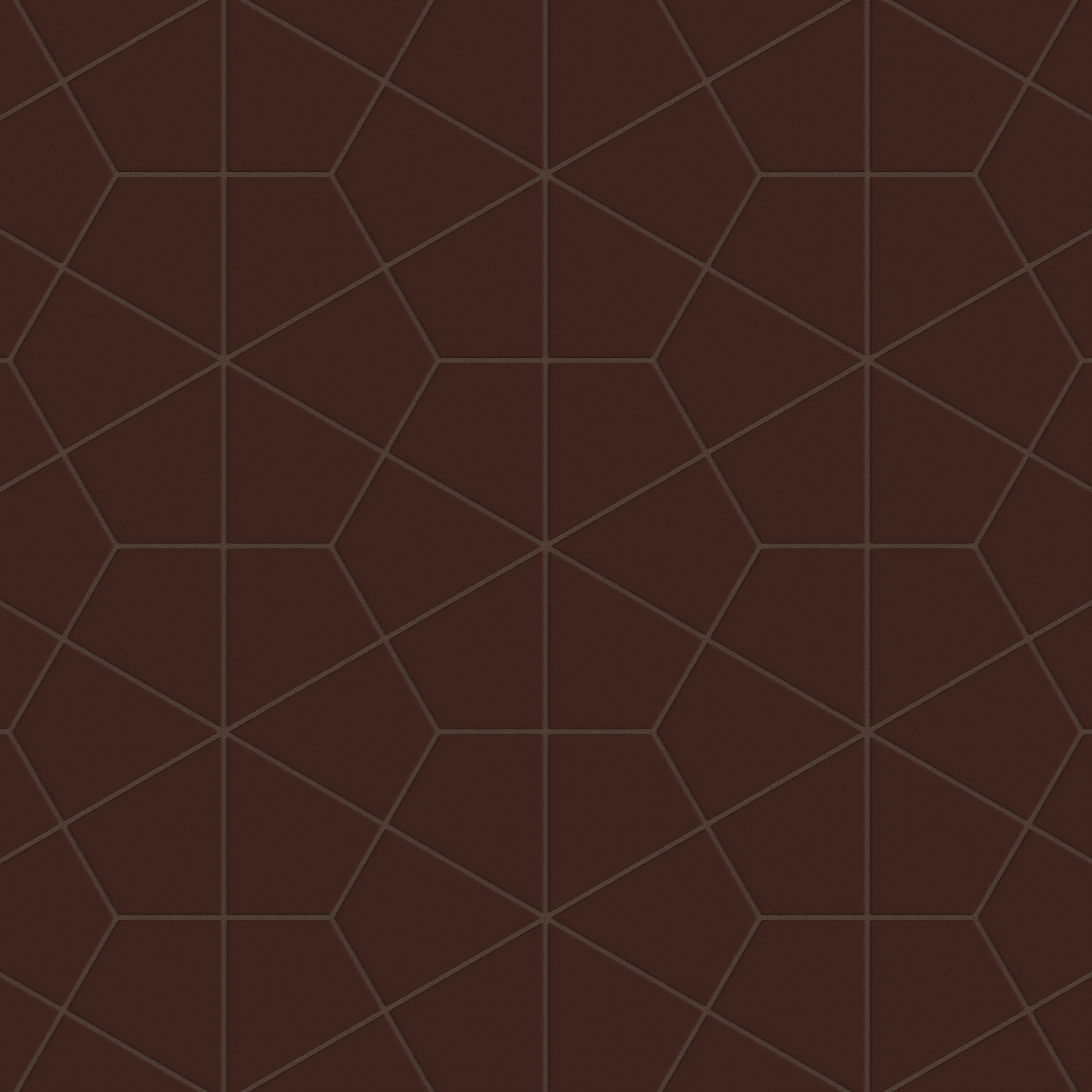 Hexite Original Ceramic Tile in Garnet Matte