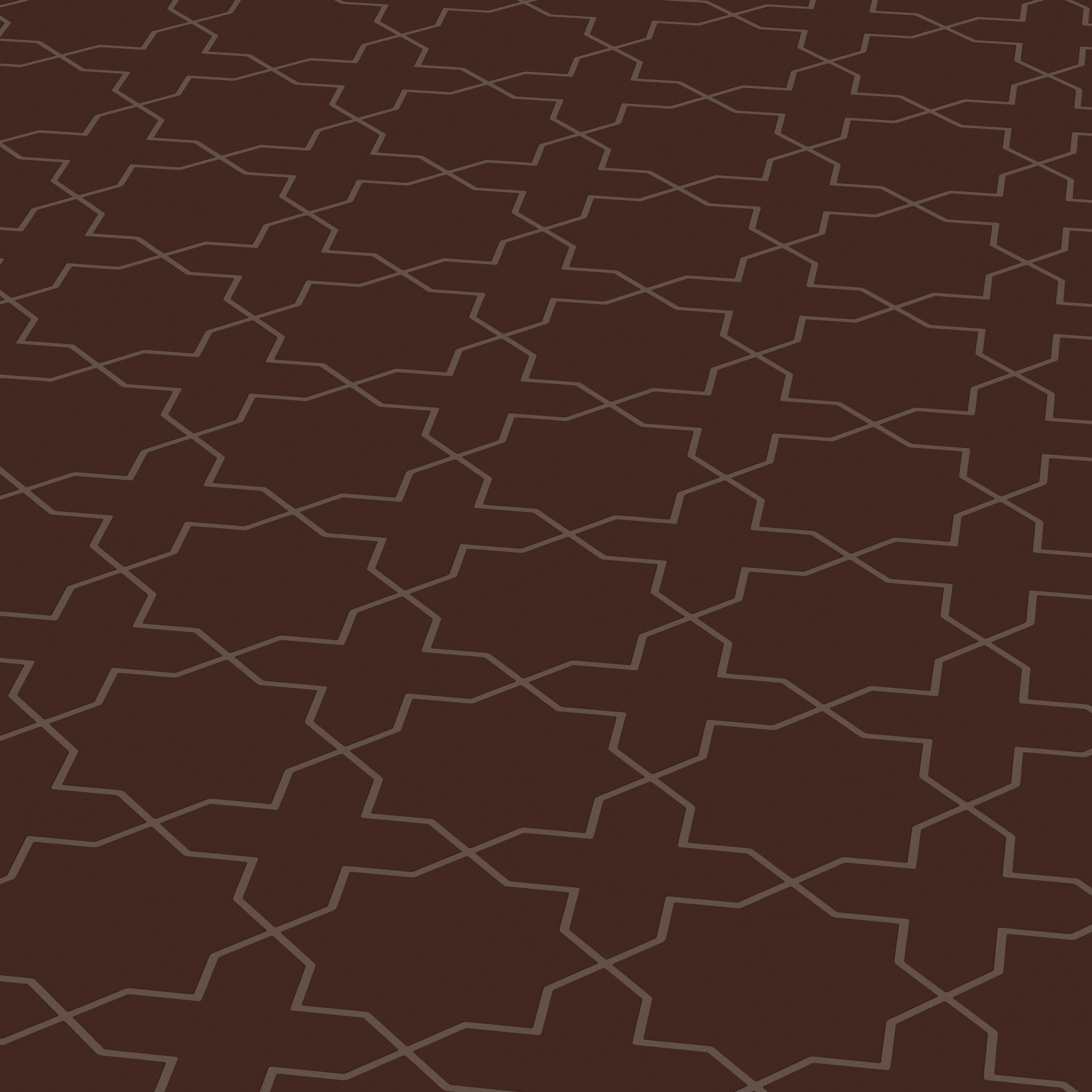 Star & Cross Original Ceramic Tile in Garnet Matte