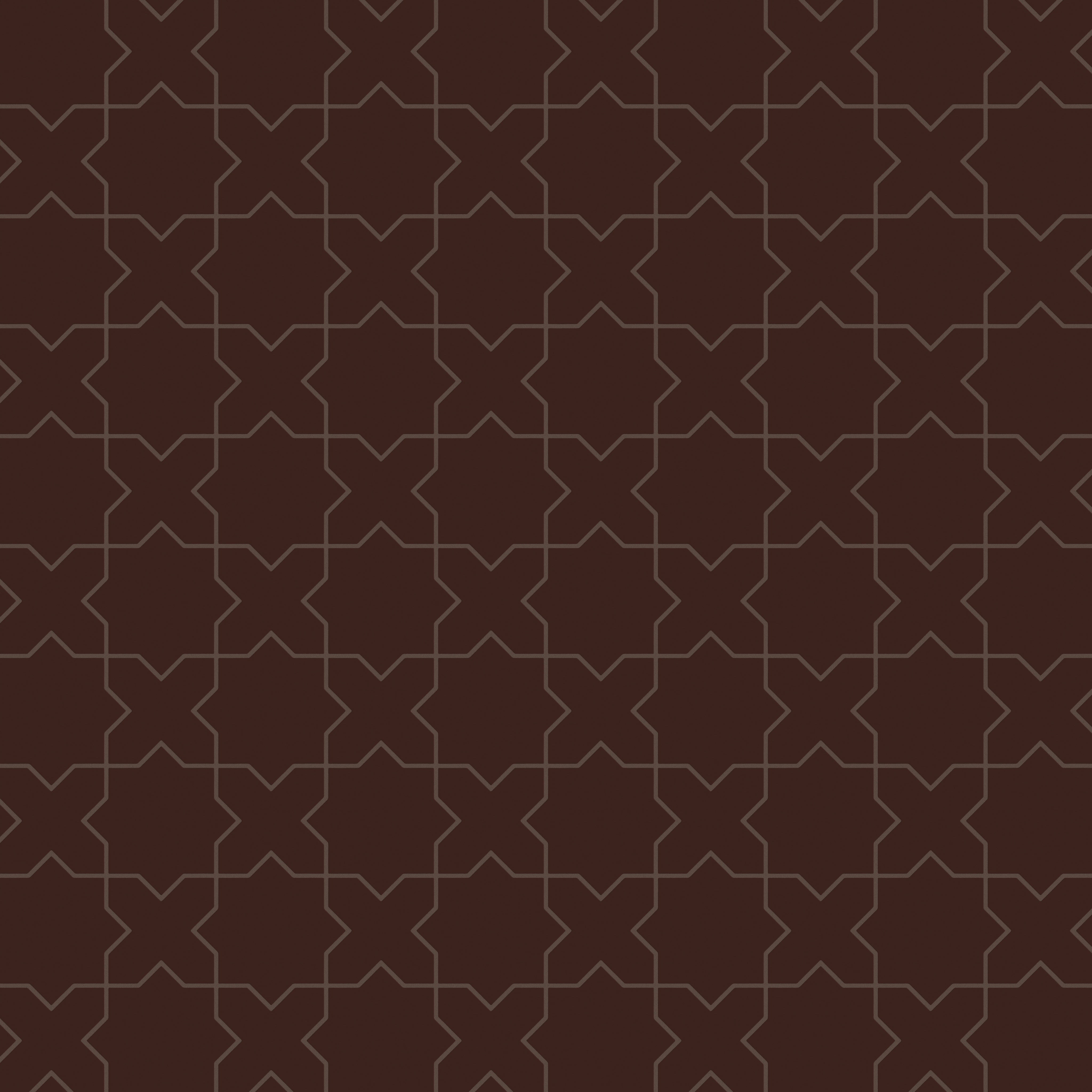 Star & Cross Original Ceramic Tile in Garnet Matte
