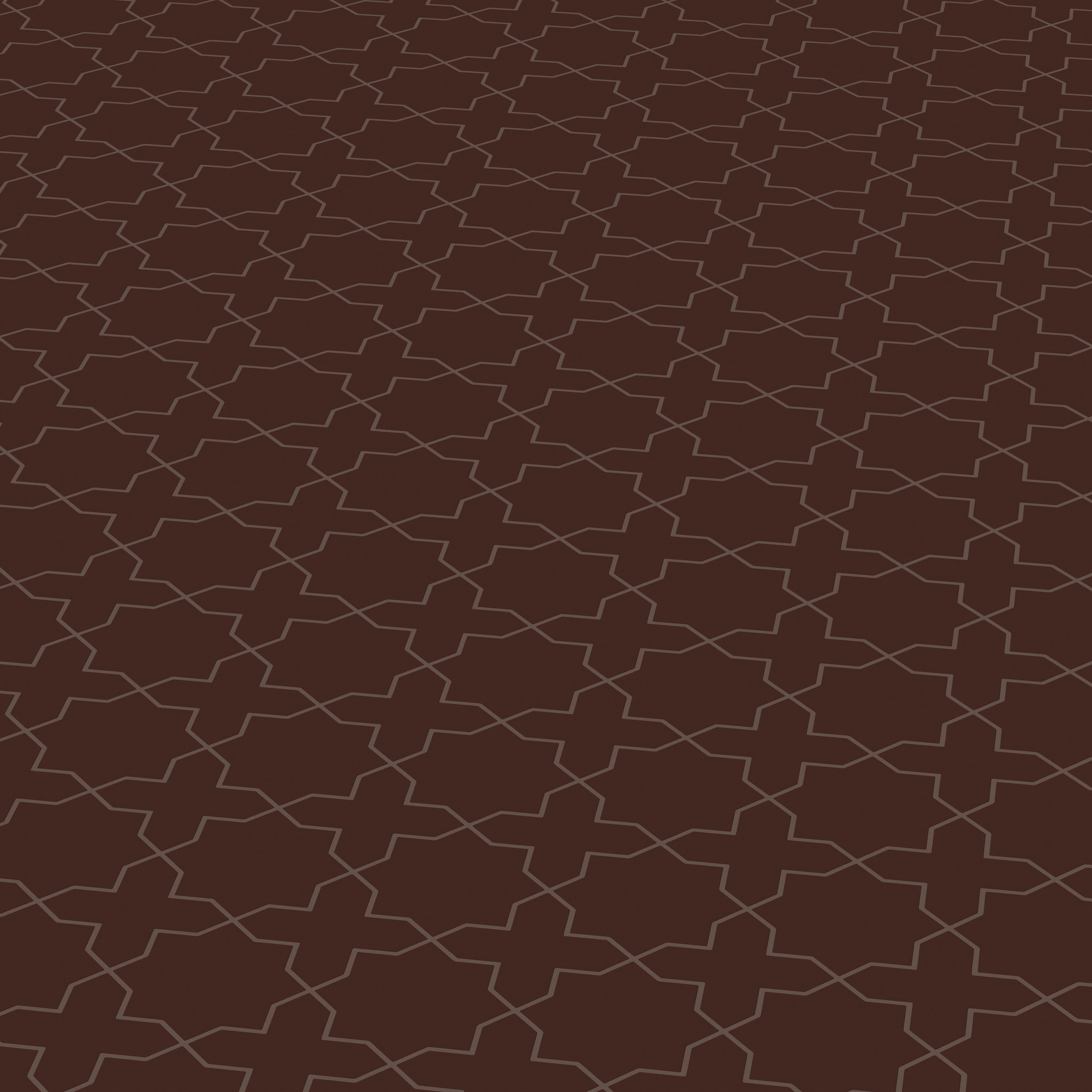 Star & Cross Original Ceramic Tile in Garnet Matte