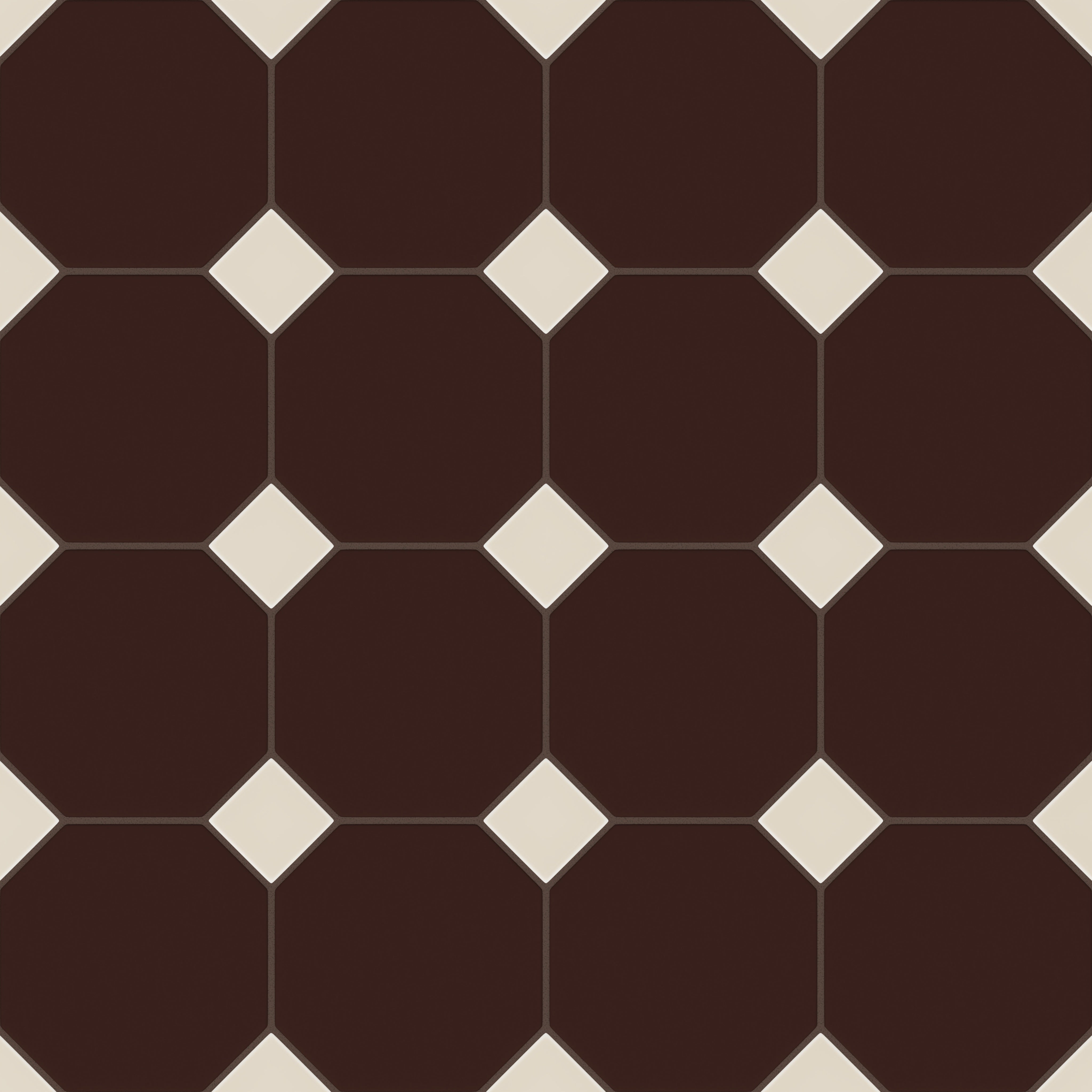 Gramercy Original Ceramic Tile in Garnet Matte & Sand Dune Matte