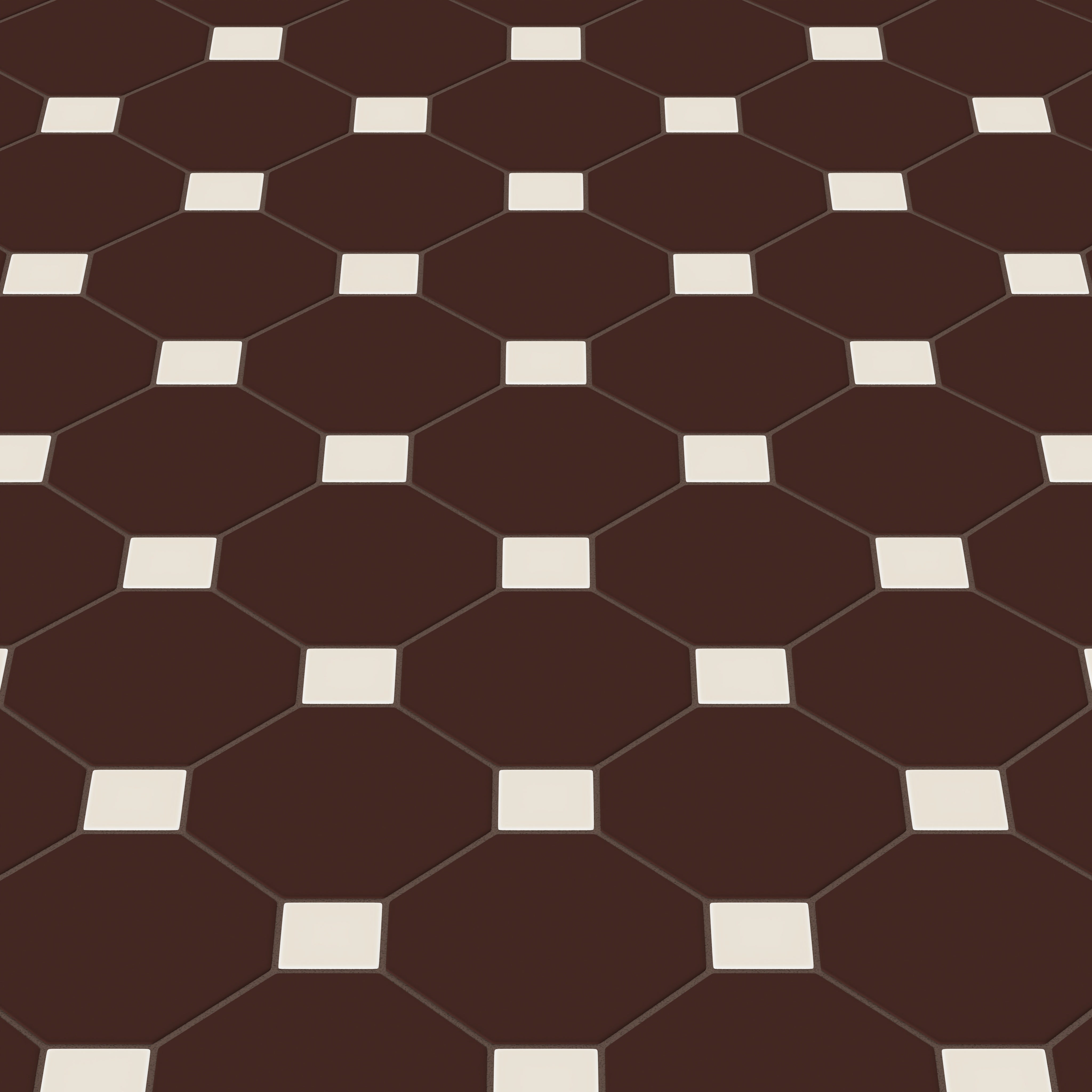 Gramercy Original Ceramic Tile in Garnet Matte & Sand Dune Matte