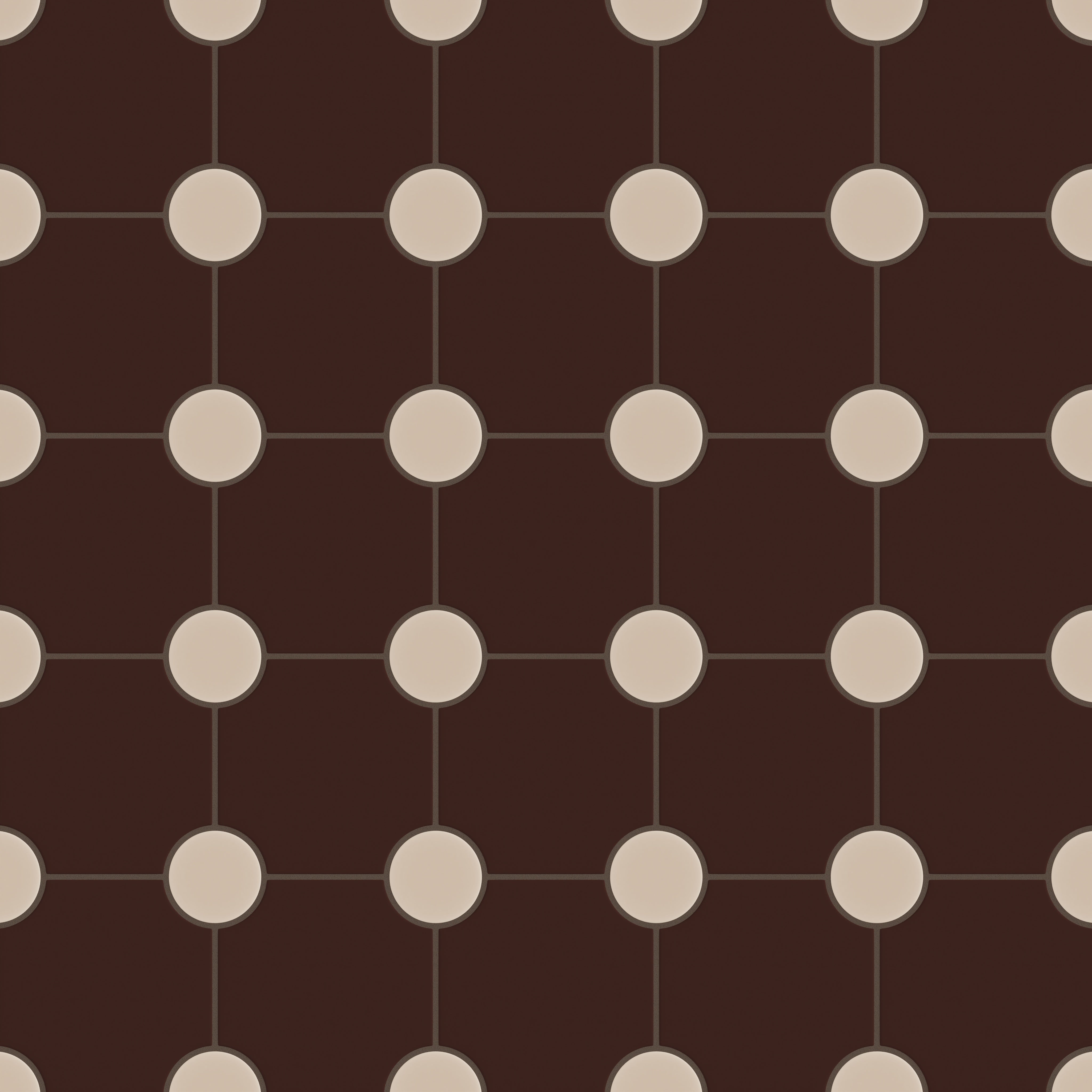 Portico Original Ceramic Tile in Garnet Matte & Sweet Pea Matte