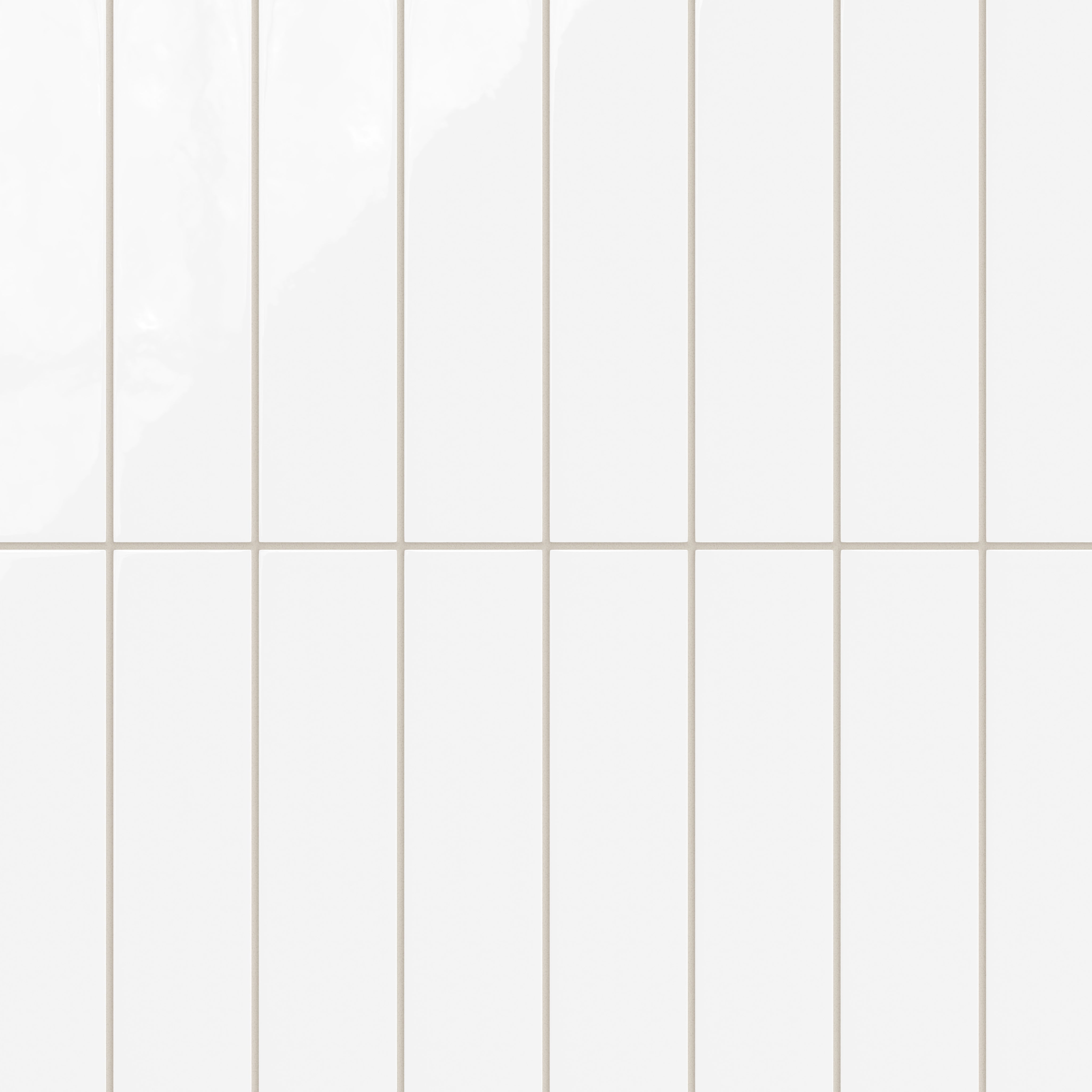 3x12 Natural Press Ceramic Tile in Gesso Gloss