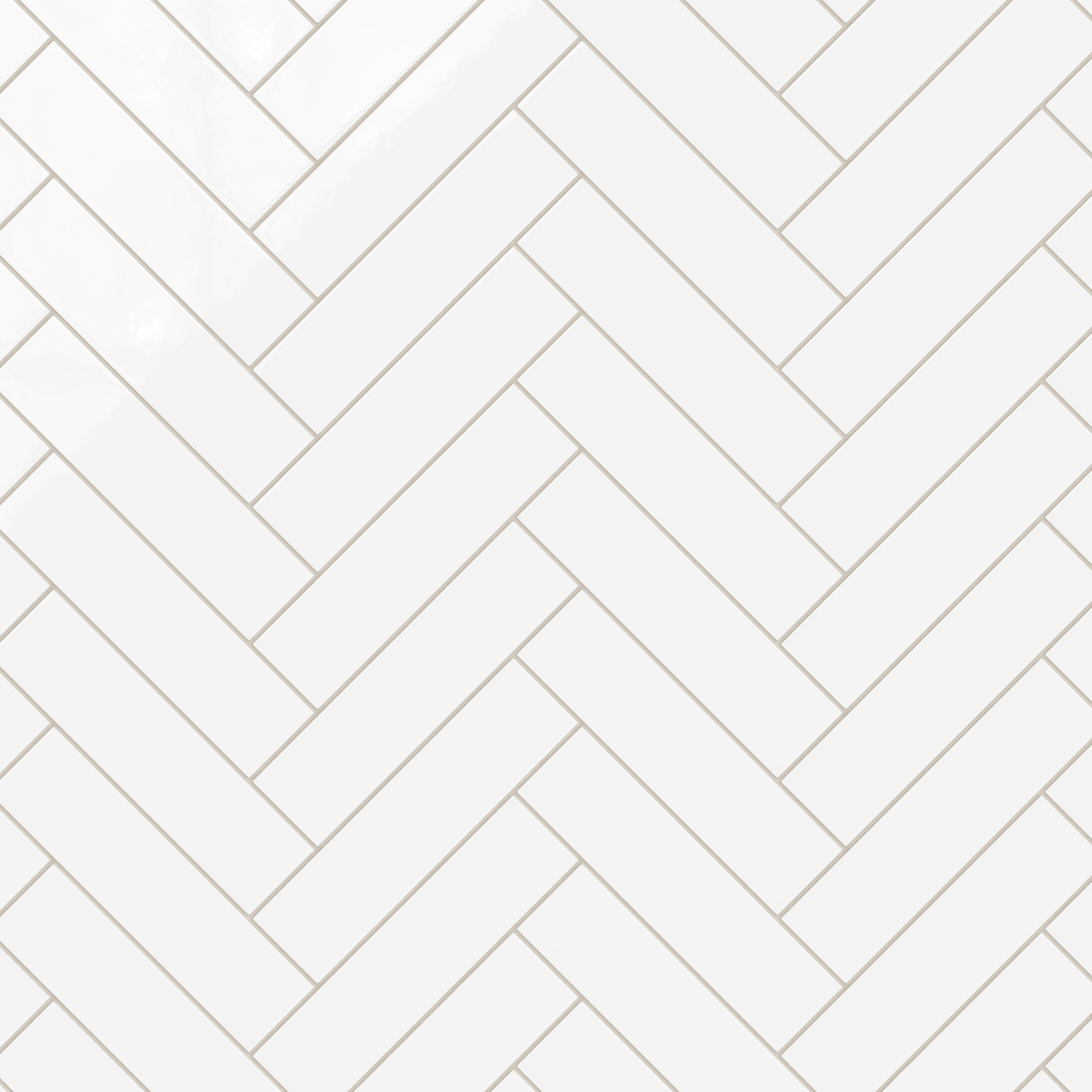 3x12 Natural Press Ceramic Tile in Gesso Gloss