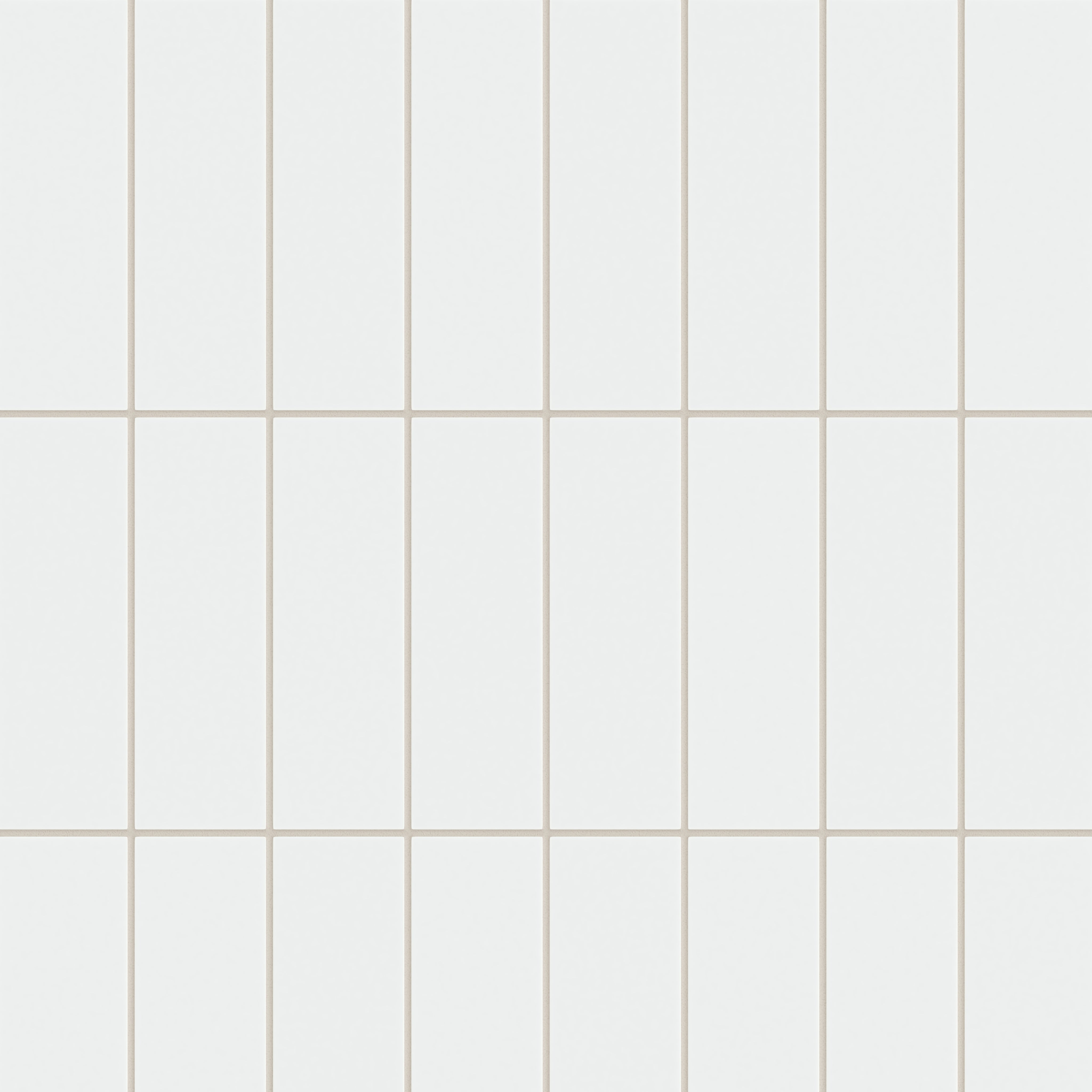 3x9 Natural Press Ceramic Tile in Gesso Matte
