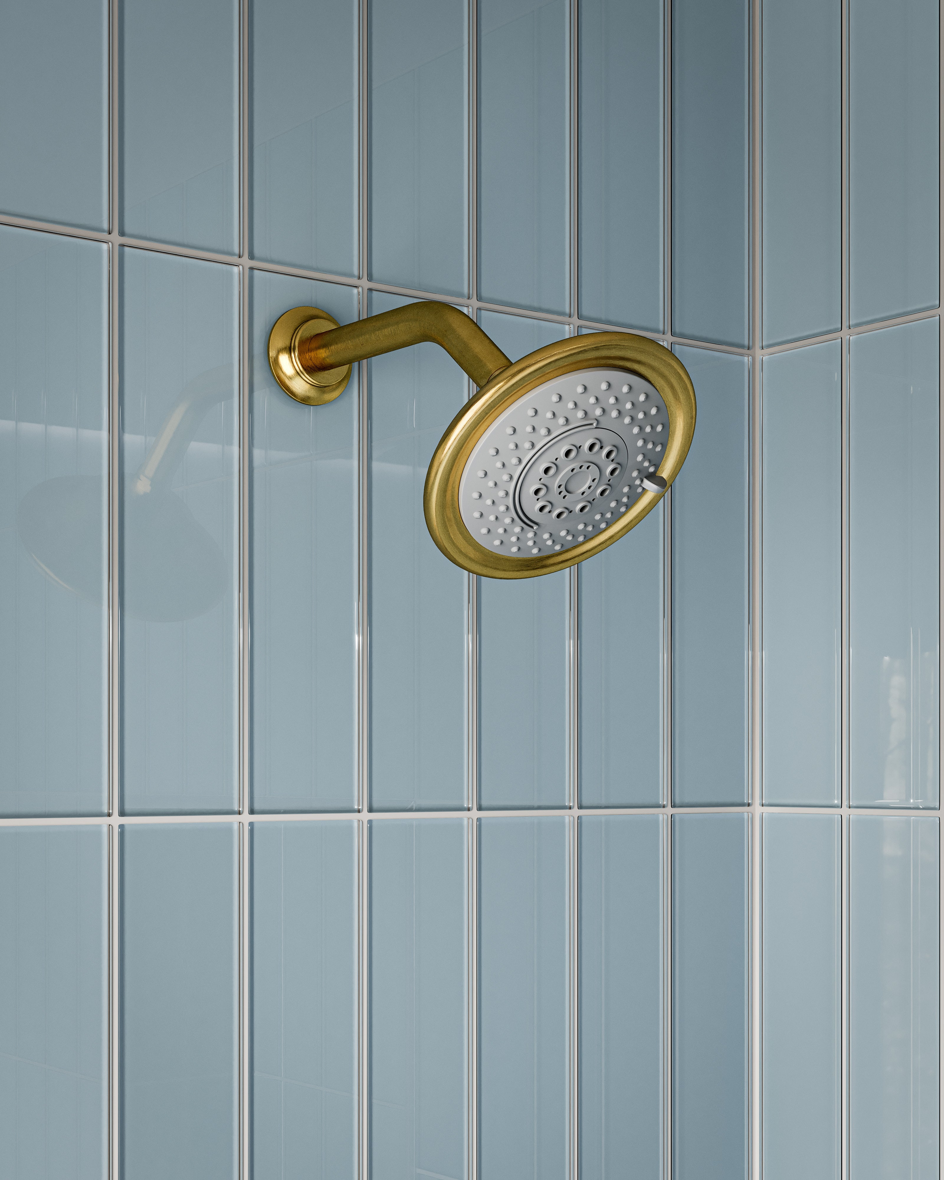 Emerson Thermostatic Shower/ Handshower - Lever Handle in Satin Brass