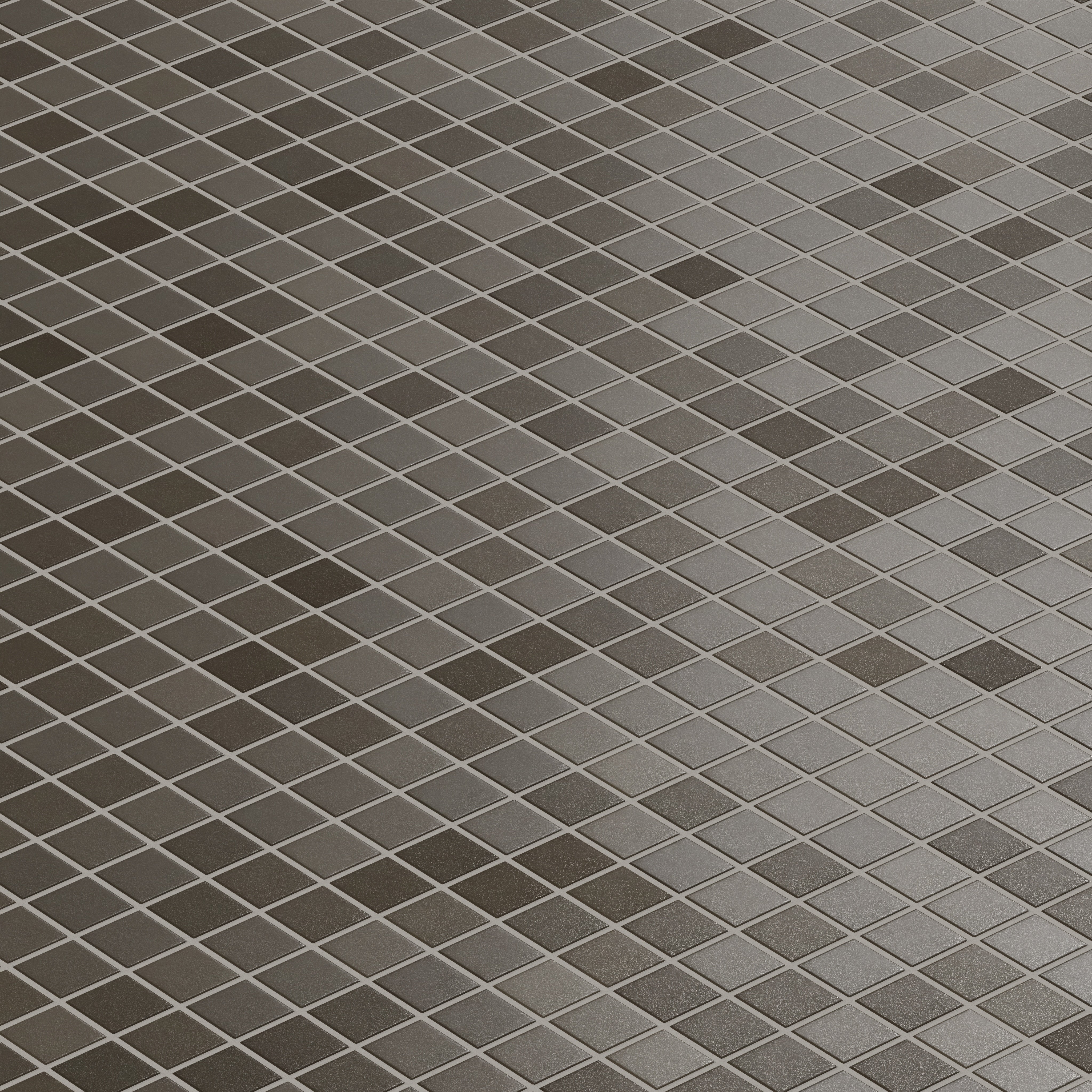 2x2 Straight Set Sheeted Original Ceramic Mosaic Tile in Graphite