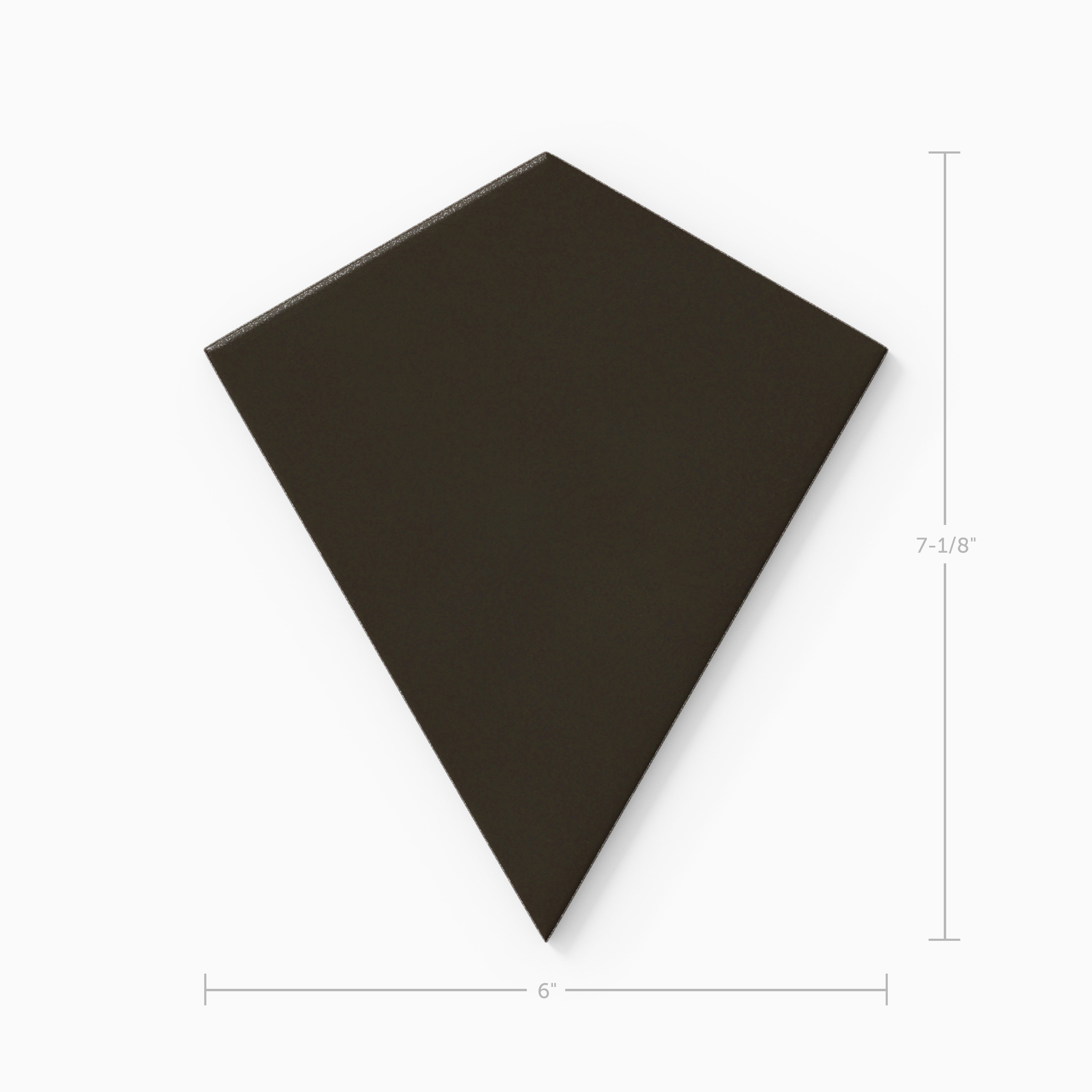 Hexite Original Ceramic Tile in Graphite