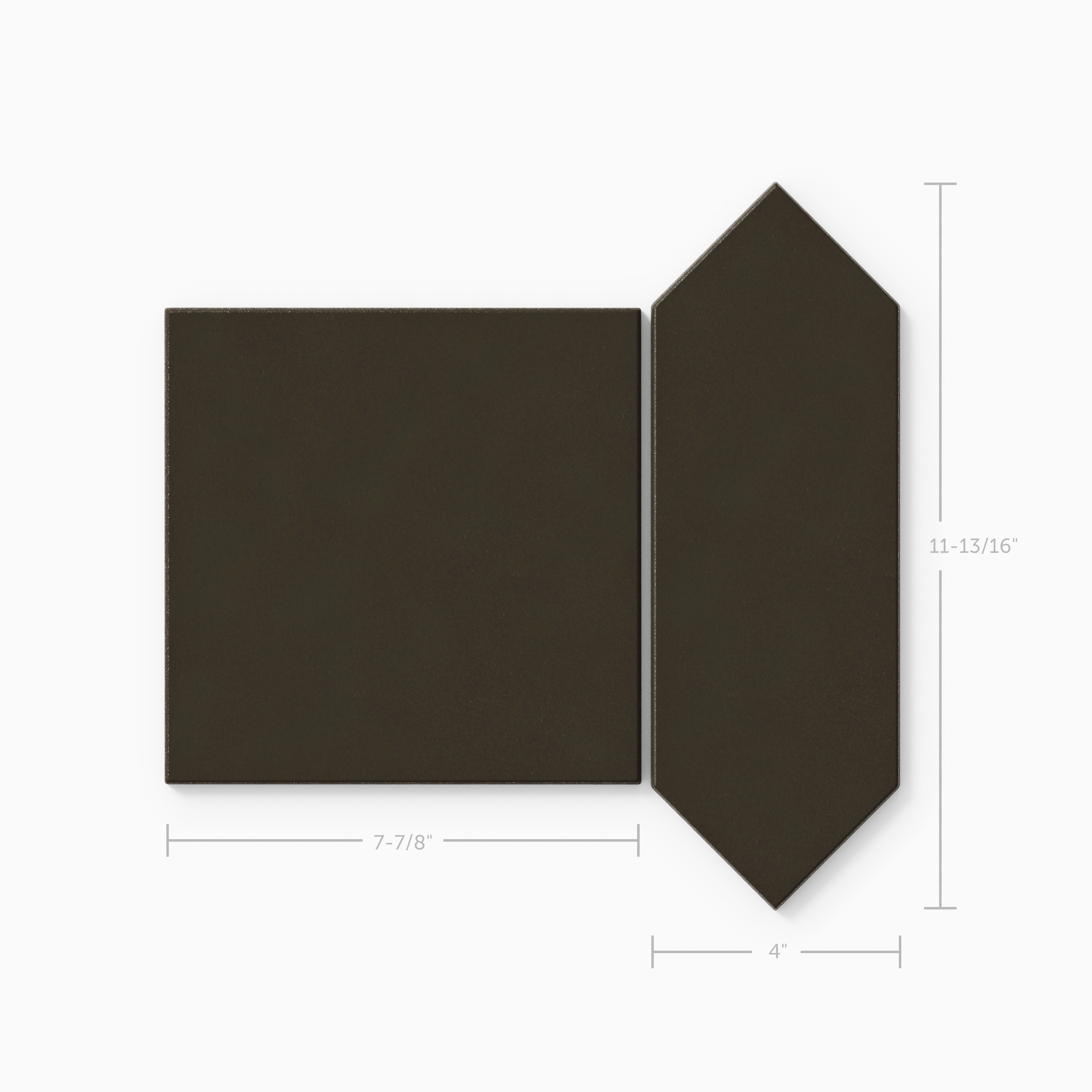 Atrium Original Ceramic Tile in Graphite